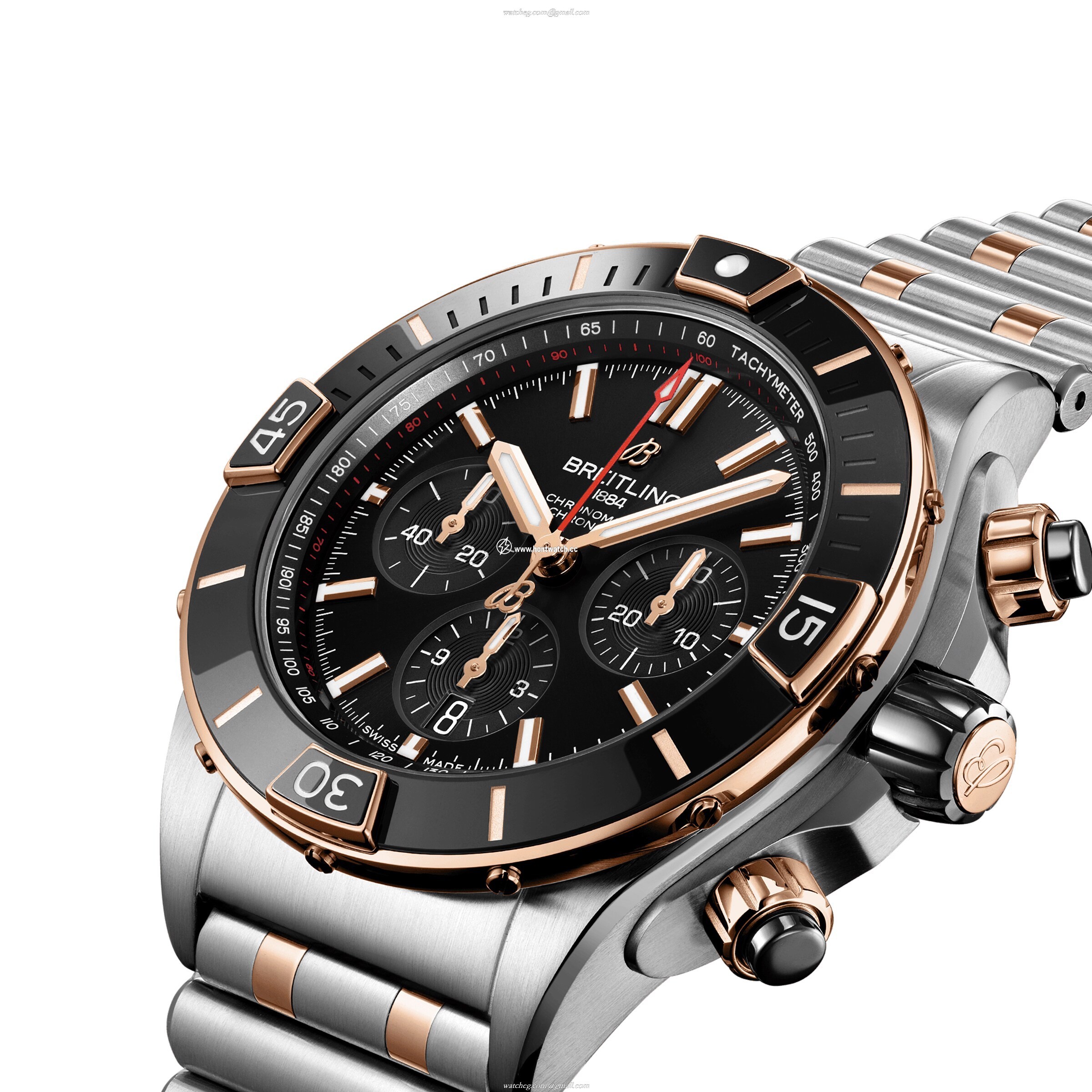 Breitling Chronomat UB0136251B1U1 | 44mm Automatic | Black Dial | Steel & Rose Gold - Image 2