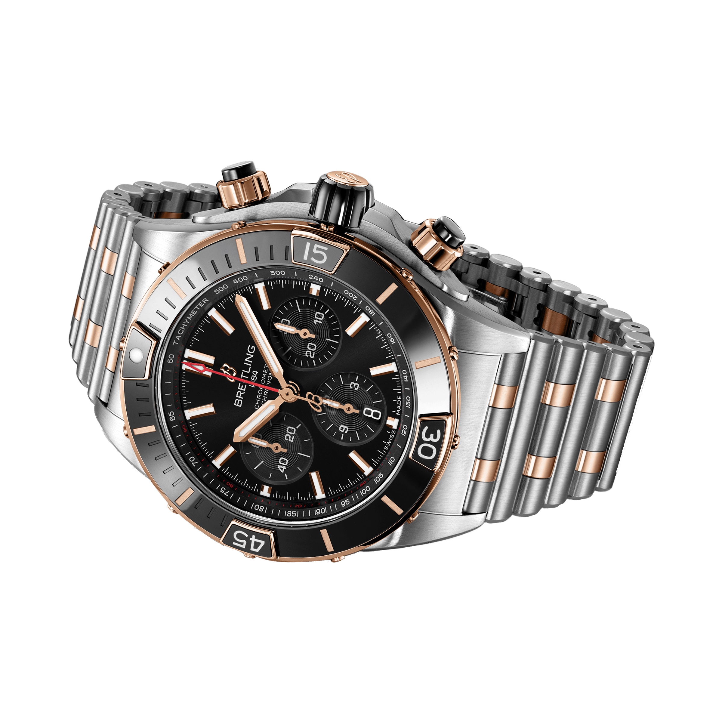 Breitling Chronomat UB0136251B1U1 | 44mm Automatic | Black Dial | Steel & Rose Gold - Image 3
