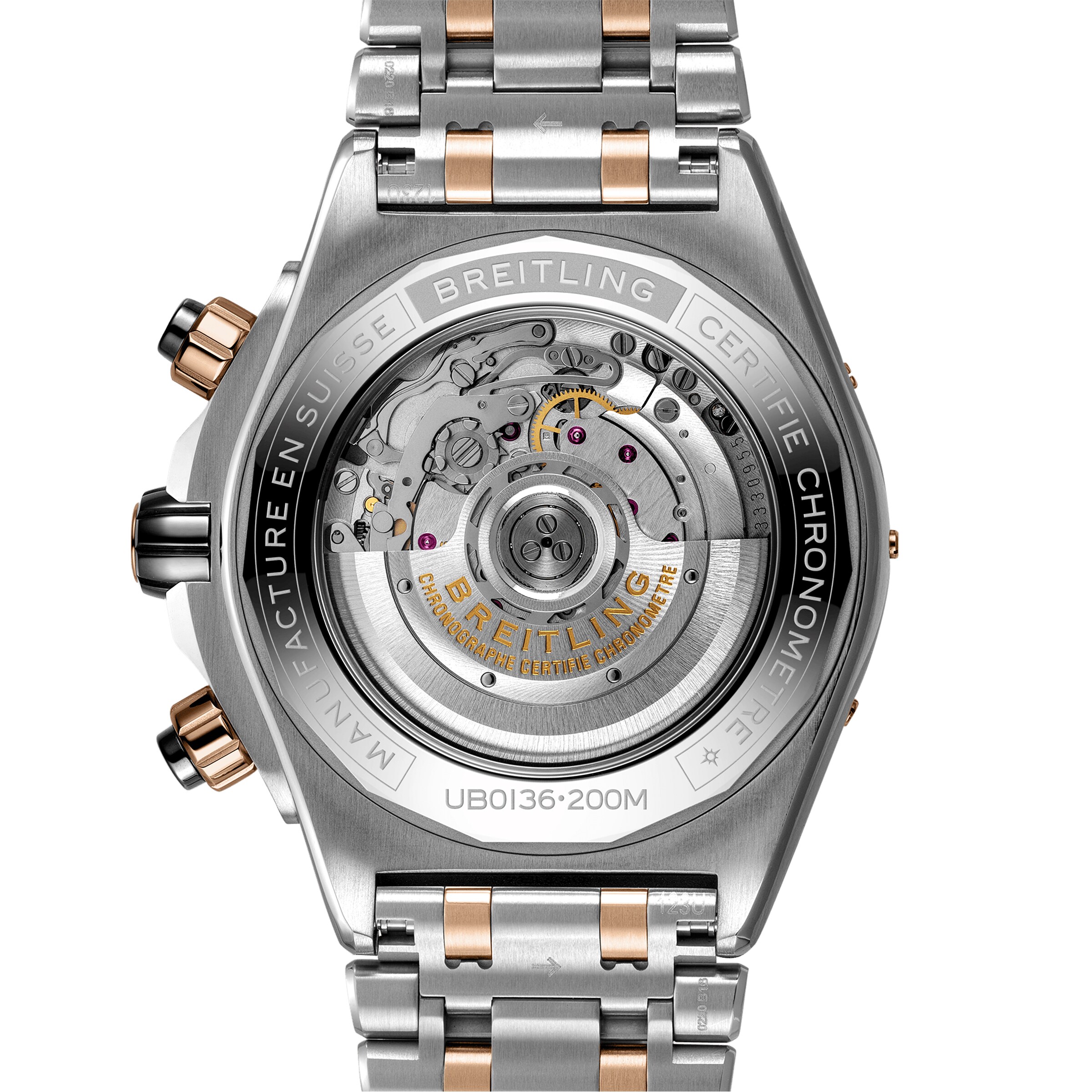 Breitling Chronomat UB0136251B1U1 | 44mm Automatic | Black Dial | Steel & Rose Gold - Image 4