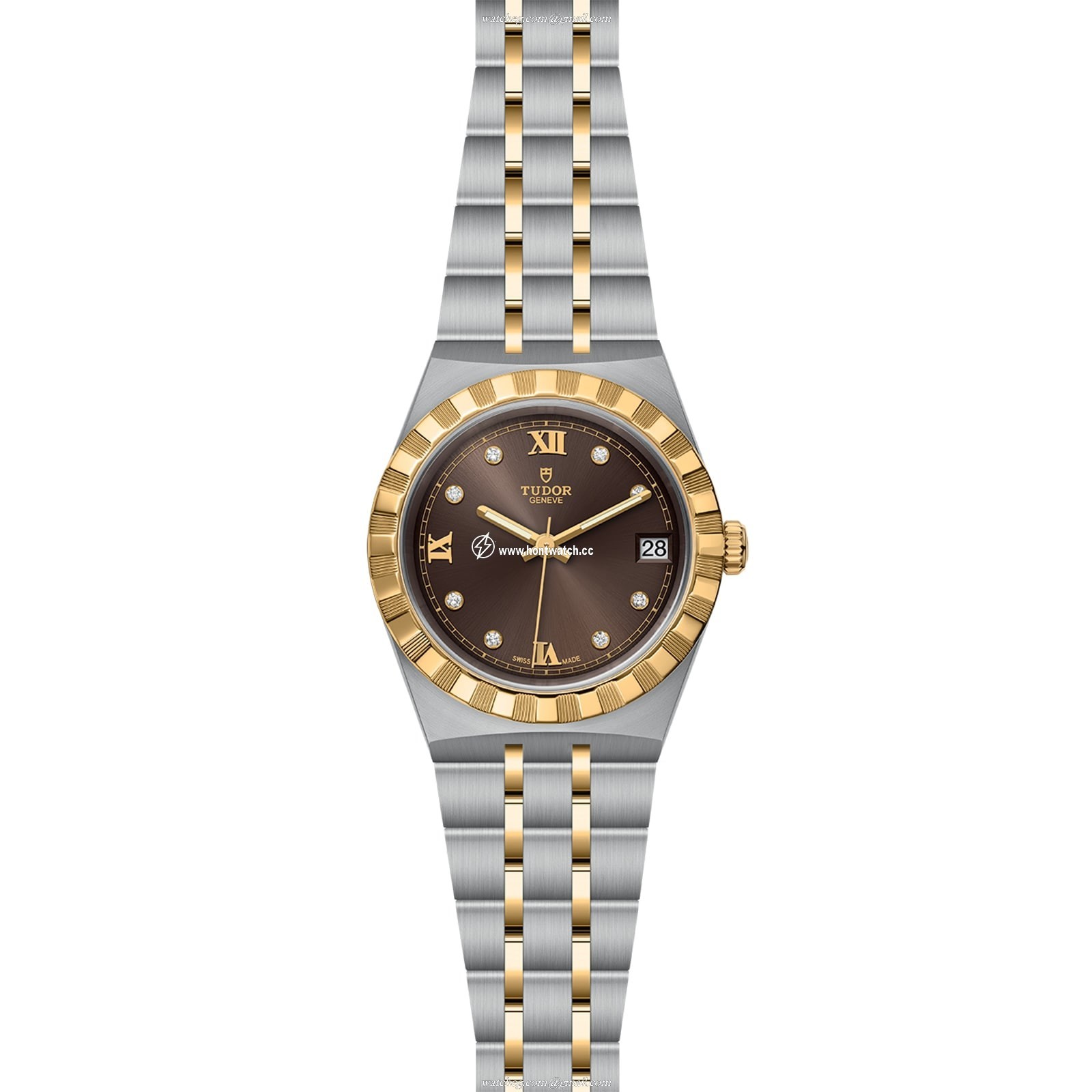 Tudor Royal M28403-0009 | 34mm 18ct Gold Automatic | Brown Dial Replica - Image 2