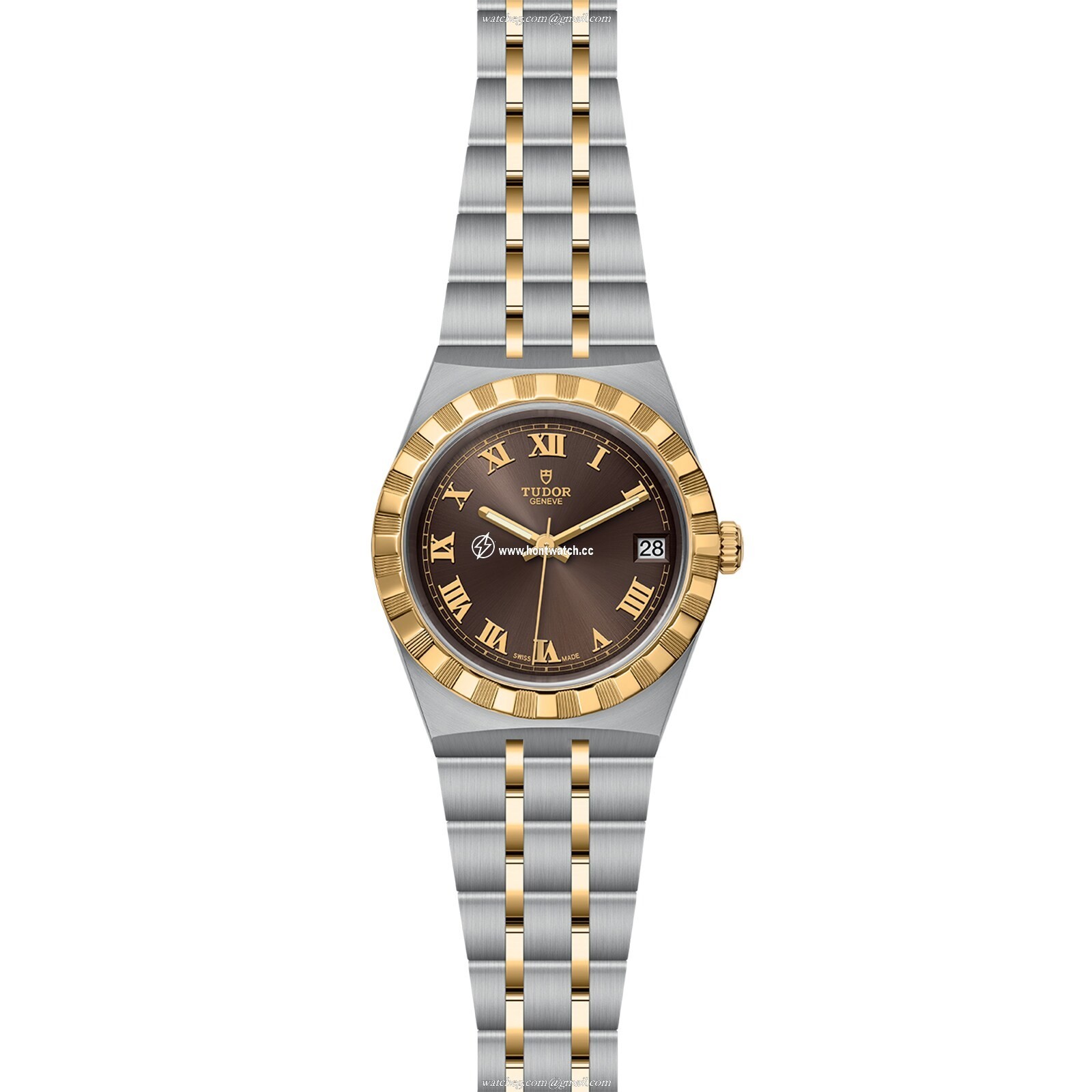 Tudor Royal M28403-0008 | 34mm 18ct Gold Automatic | Brown Dial Replica - Image 2