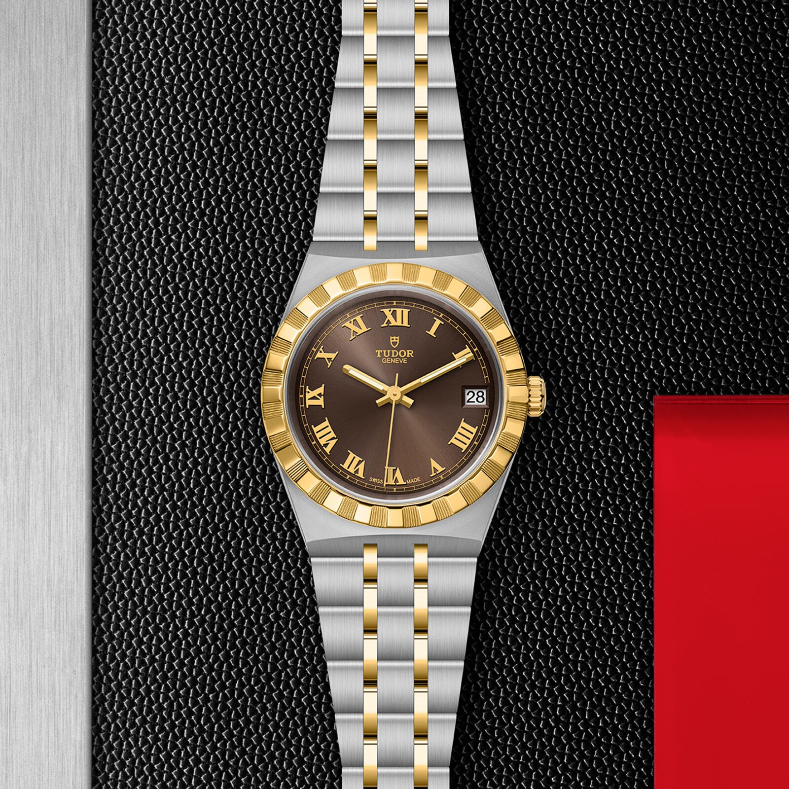 Tudor Royal M28403-0008 | 34mm 18ct Gold Automatic | Brown Dial Replica - Image 4