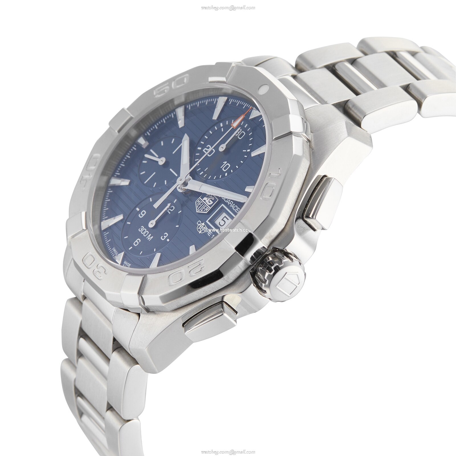 Pre-Owned TAG Heuer Aquaracer CAY2112.BA0925 | 43mm Blue Automatic Watch - Image 2