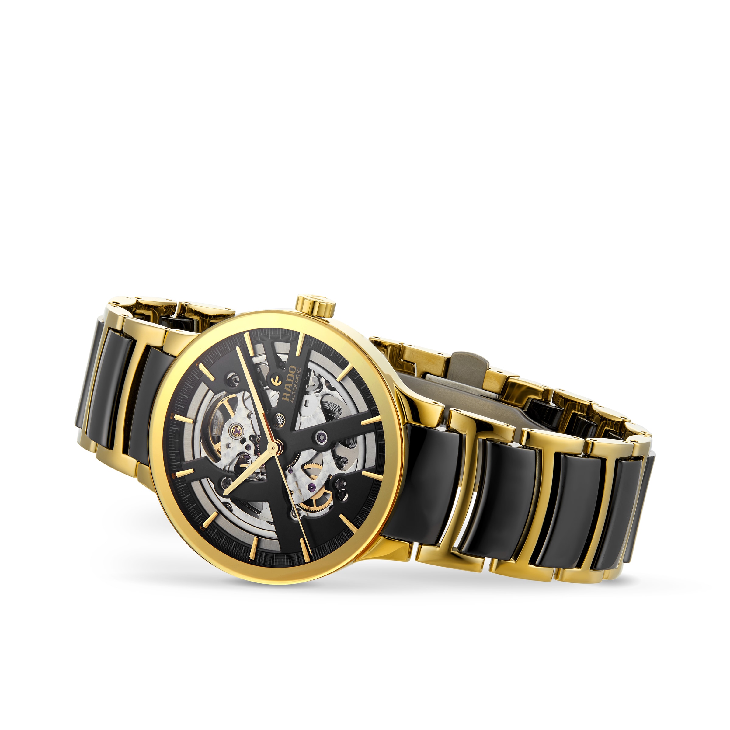 Rado Centrix R30180162 Automatic Skeleton Watch - 42mm PVD Gold - Image 3