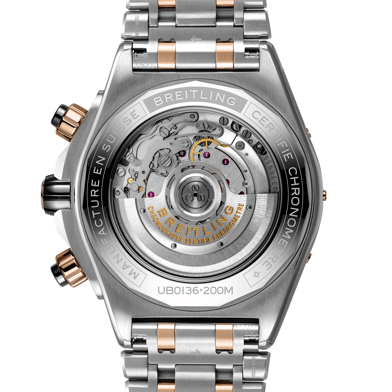 Breitling Chronomat Automatic Green Dial - 44mm Stainless Steel & Rose Gold - Image 4