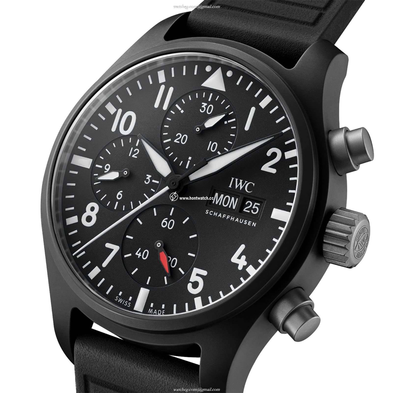 IWC Pilot IW389401 Ceramic Automatic Black Watch - 41mm Chronograph - Image 2