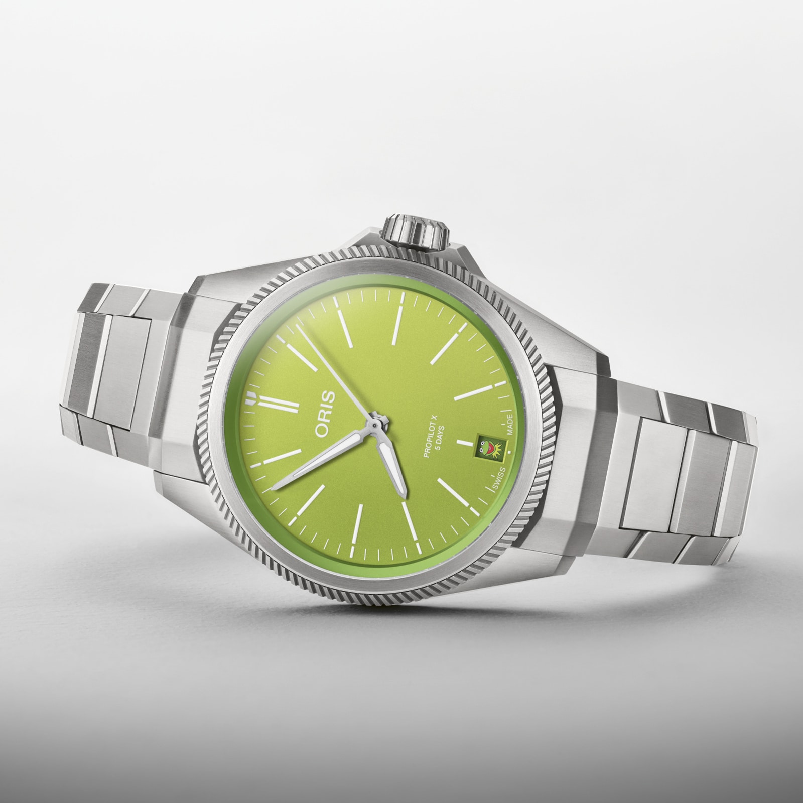 Oris Pro Pilot X Kermit Edition | 39mm Green Dial | Automatic Watch - Image 4