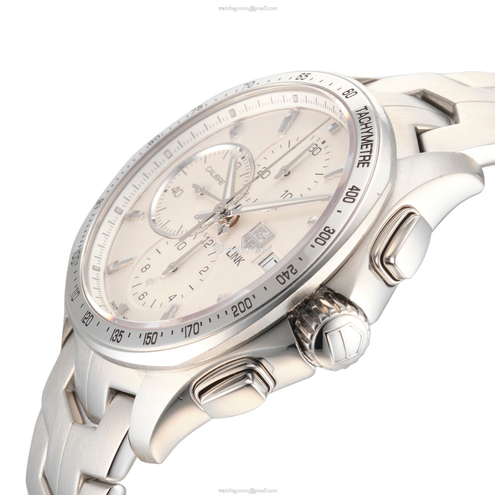 Pre-Owned TAG Heuer Link Automatic Chronograph | 43mm Silver Dial - Image 2