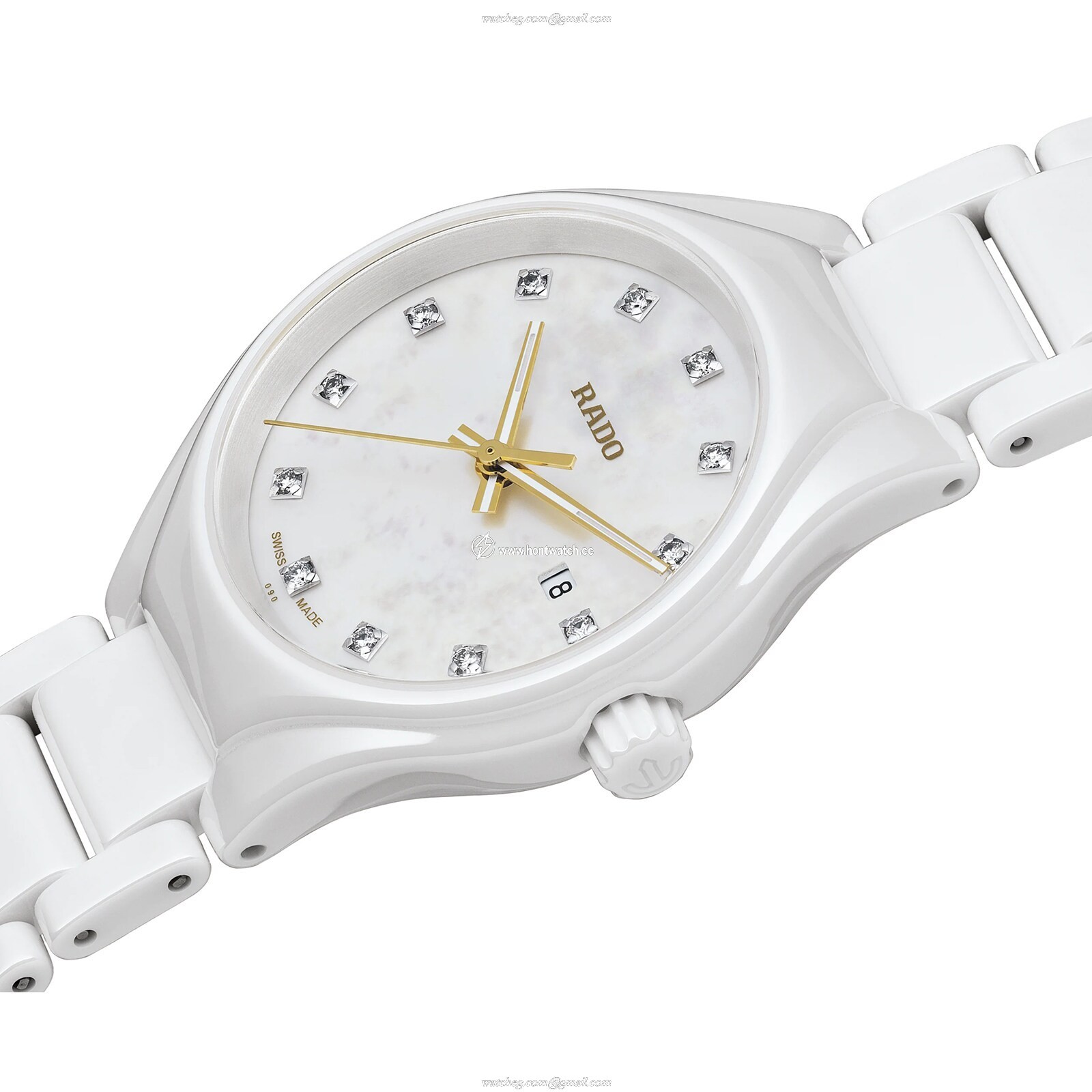 Rado True Ceramic Watch | 30mm Quartz | Mother Of Pearl Dial - Image 2