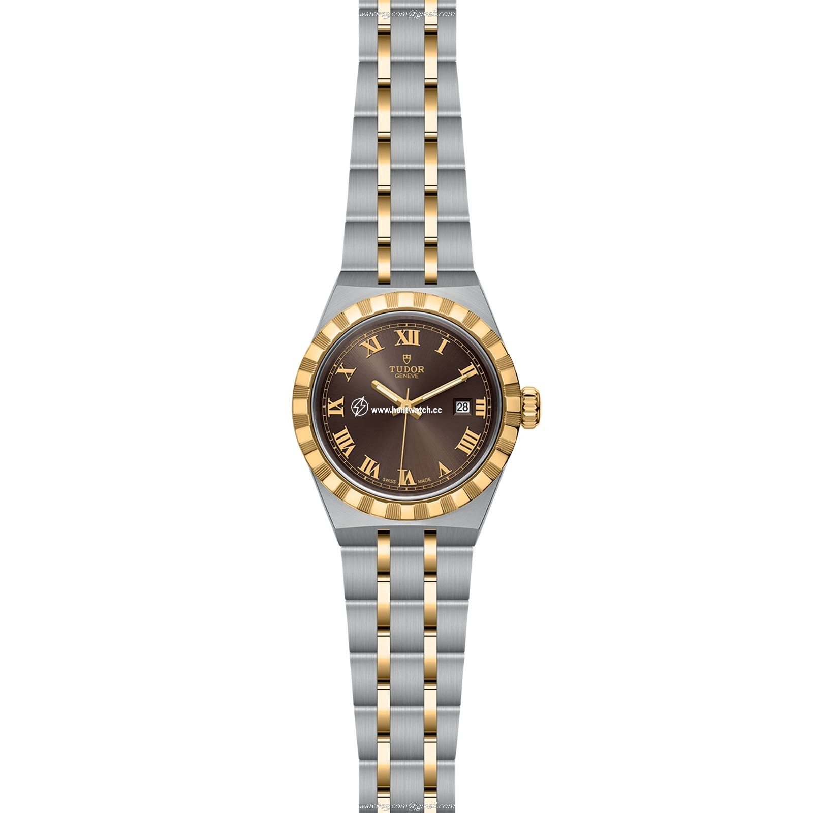 Tudor Royal 28mm Brown Dial - 18ct Yellow Gold Automatic Watch - Image 2