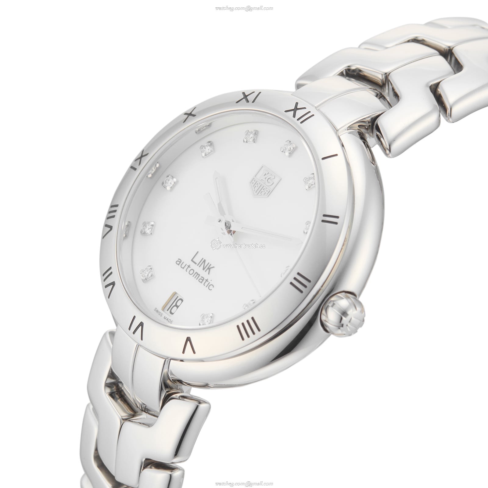 TAG Heuer Link WAT2315.BA0956 | Ladies Automatic Watch | Mother of Pearl Dial - Image 2