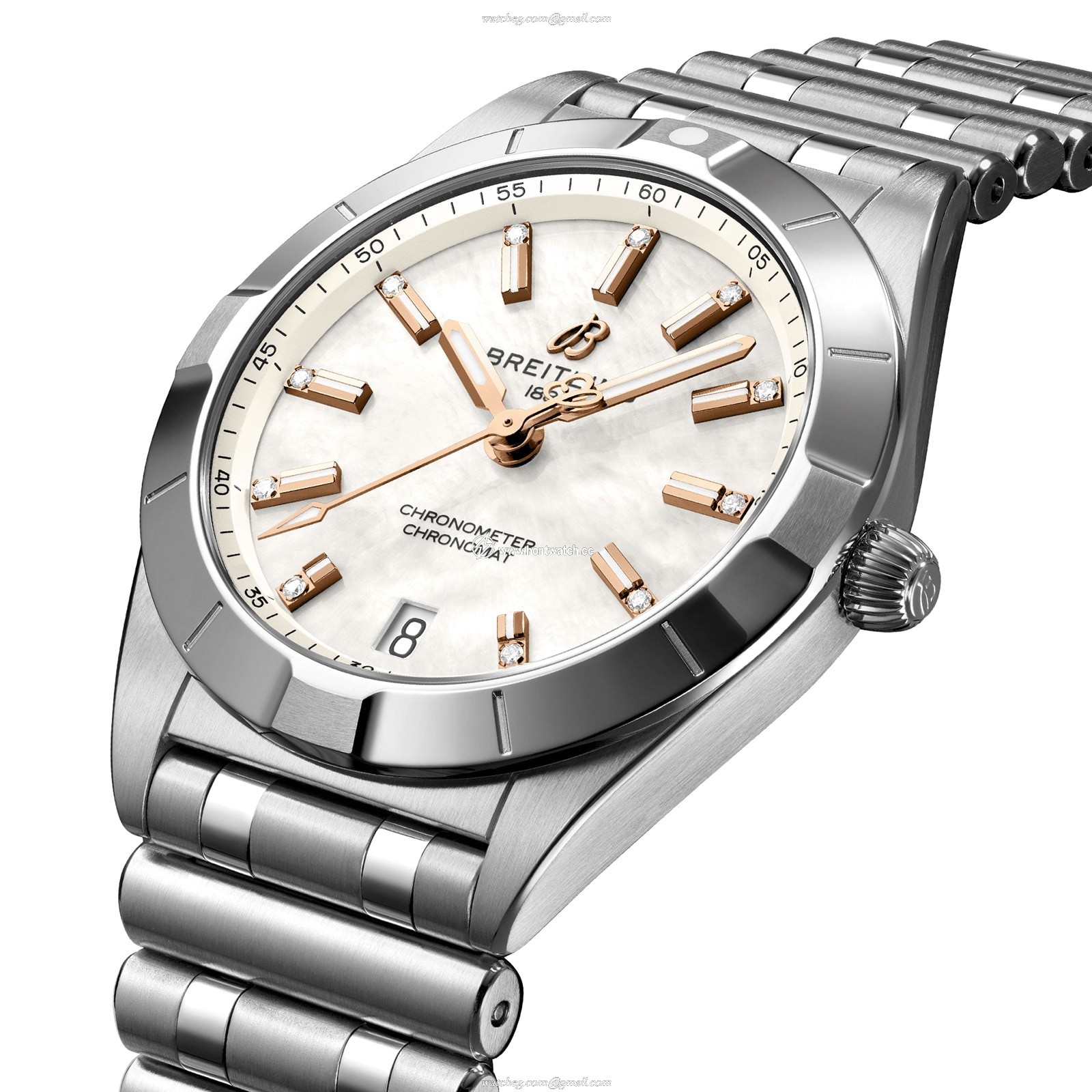 Breitling Chronomat 32mm White Dial - Stainless Steel Quartz Watch - Image 2