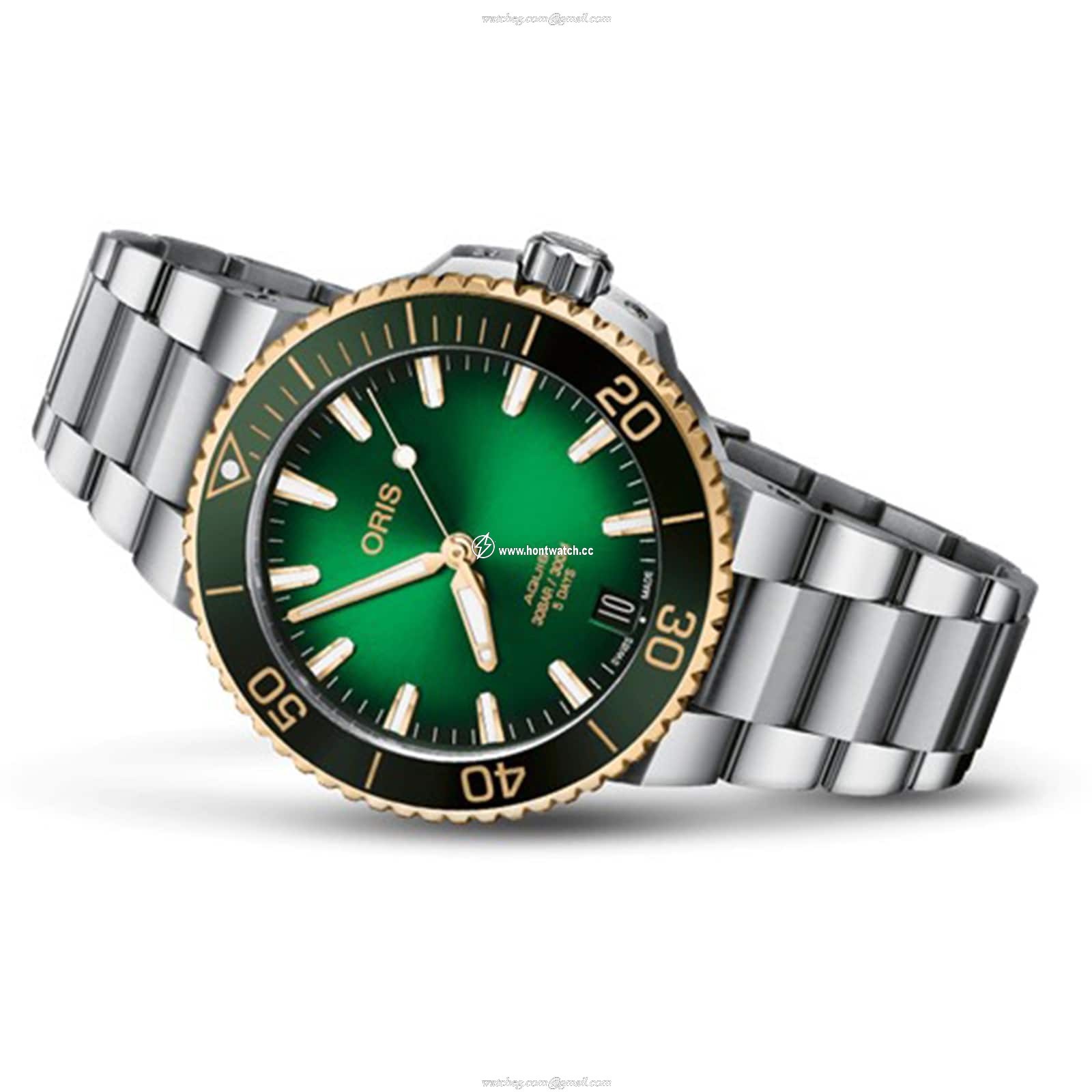 Oris Aquis Green Dial Automatic Watch - 41.5mm Stainless Steel - 300M Water Resistant - Image 2