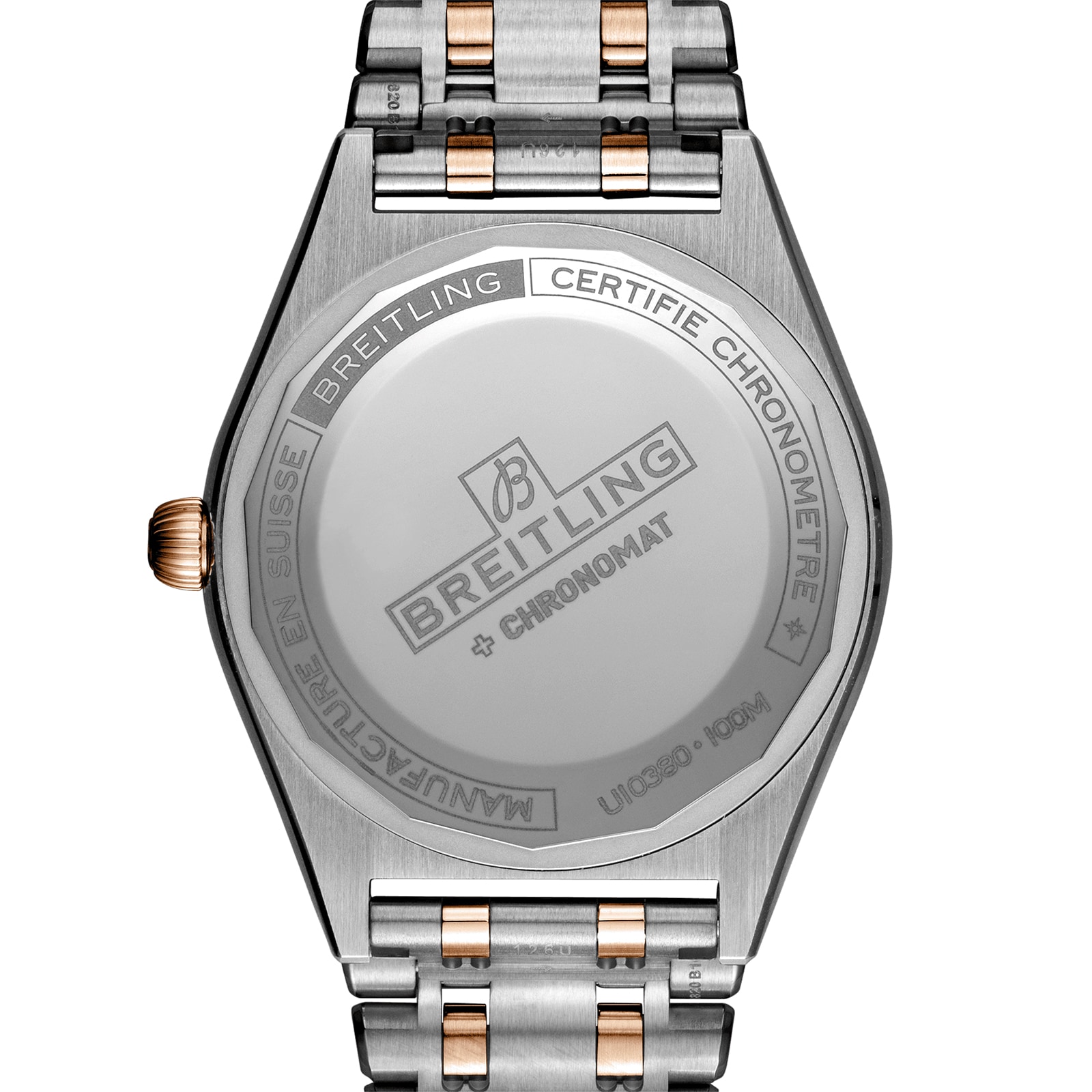Breitling Chronomat 36mm Automatic - Stainless Steel & Rose Gold White Dial - Image 4