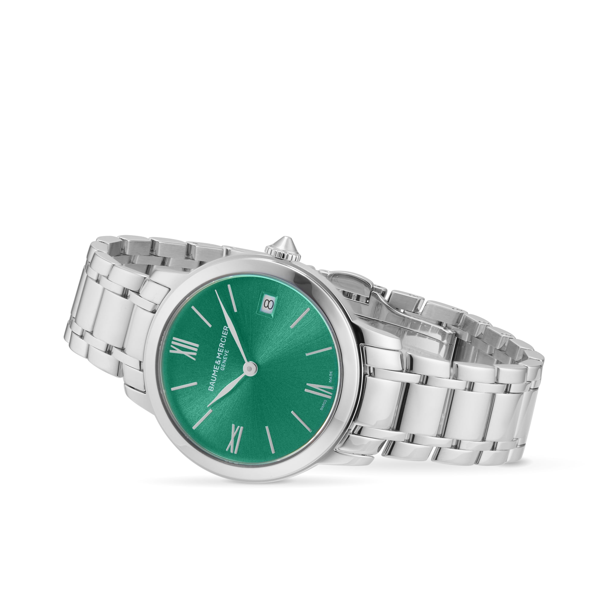 Baume & Mercier Classima M0A10609 | Green Dial | Stainless Steel Quartz Watch - Image 4