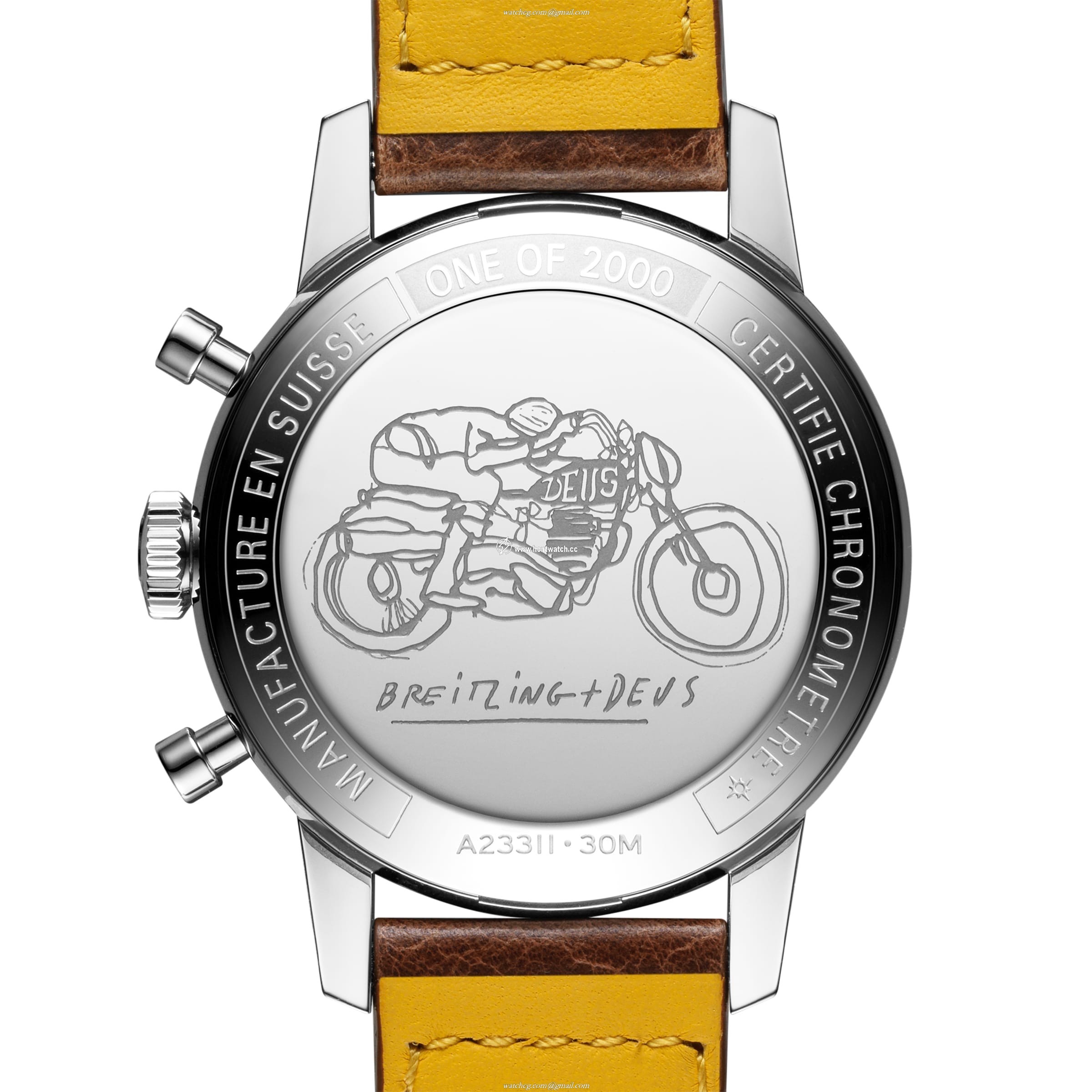 Breitling Top Time Deus Automatic Watch - 41mm Stainless Steel & White Dial - Image 2