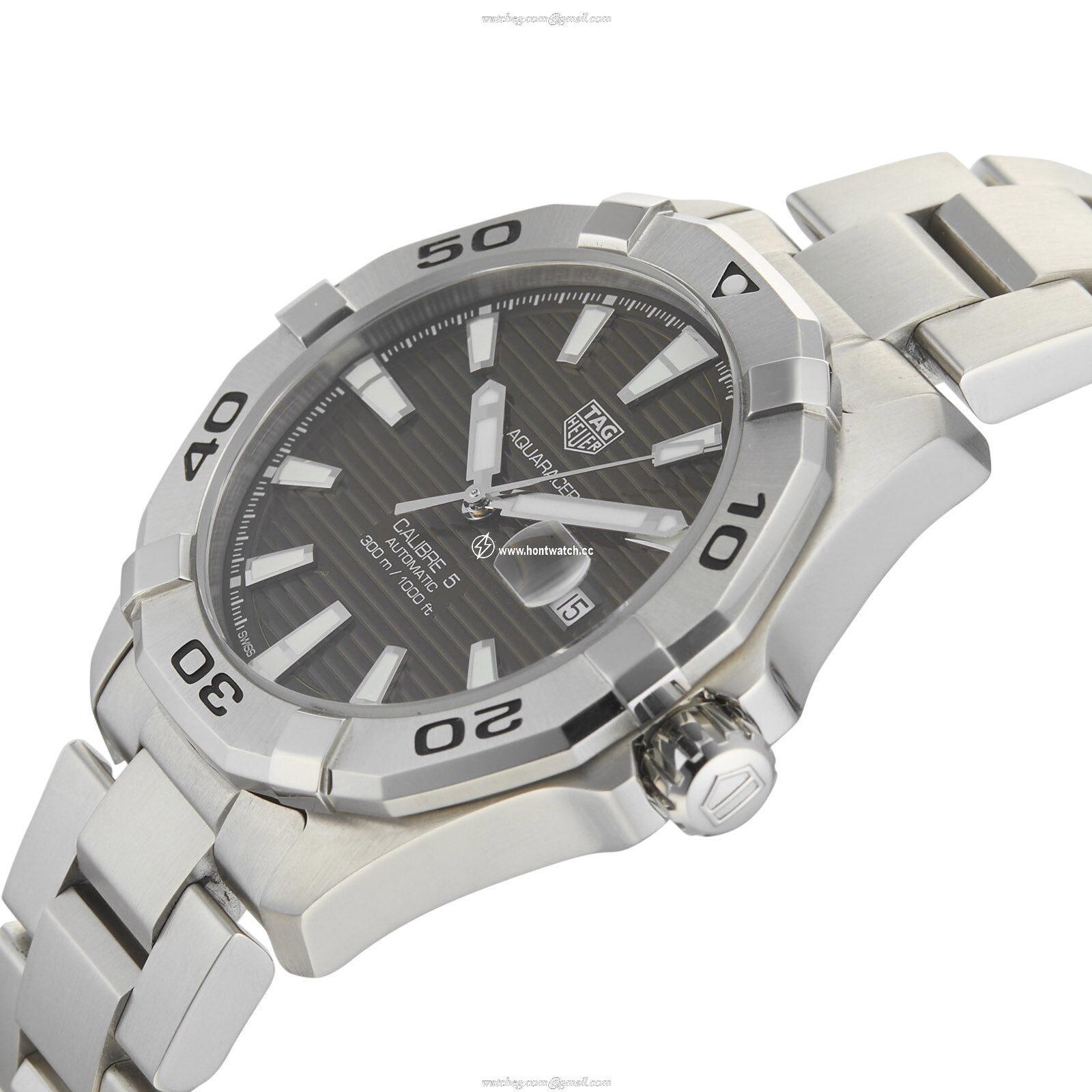 TAG Heuer Aquaracer Automatic Watch - 43mm Stainless Steel - Brown Dial - Image 2