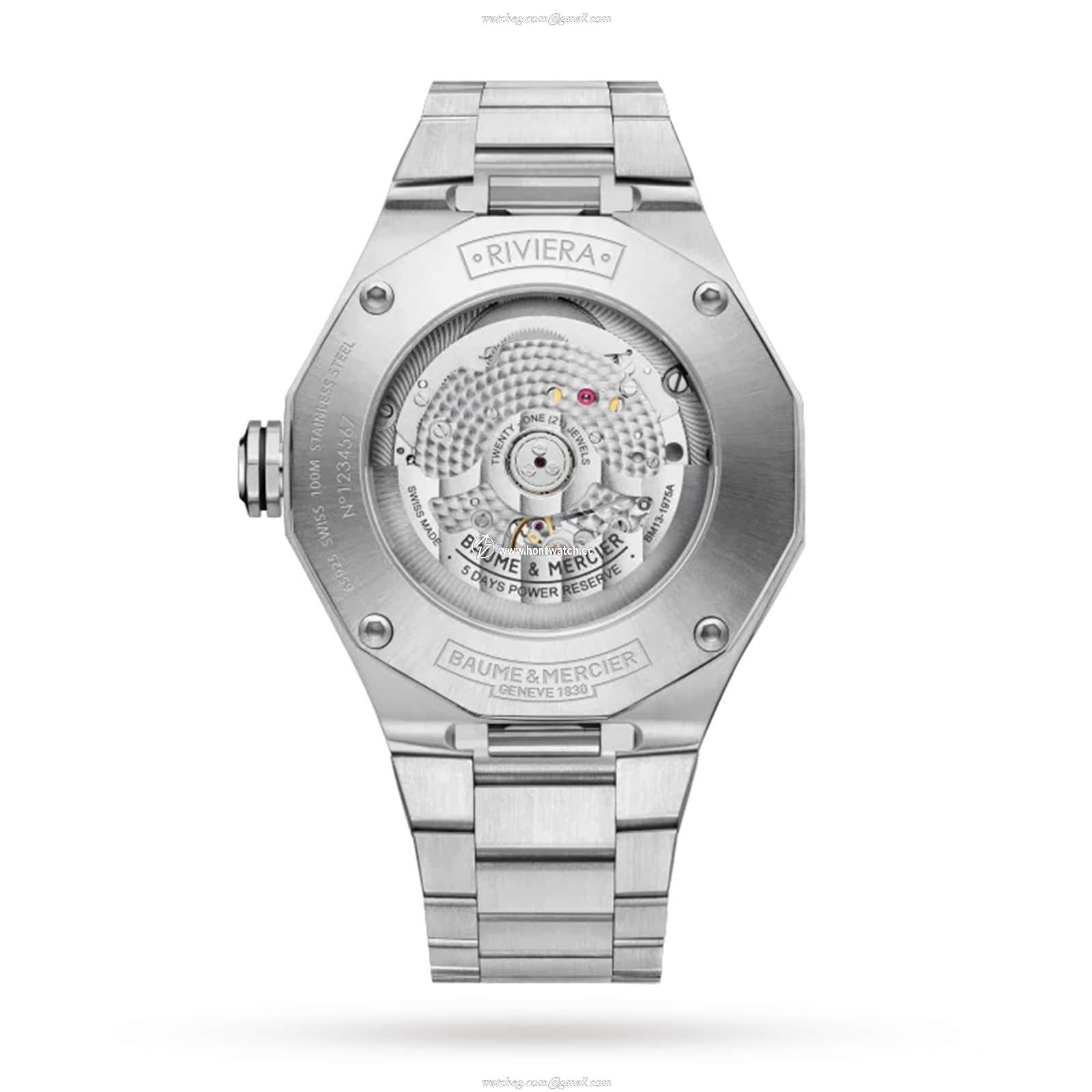 Baume & Mercier Riviera BM0A10702 - 42mm Automatic Black Dial - Stainless Steel - Image 2
