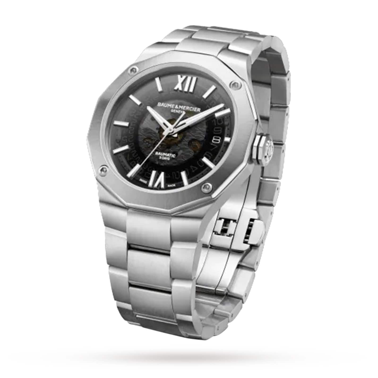 Baume & Mercier Riviera BM0A10702 - 42mm Automatic Black Dial - Stainless Steel - Image 3