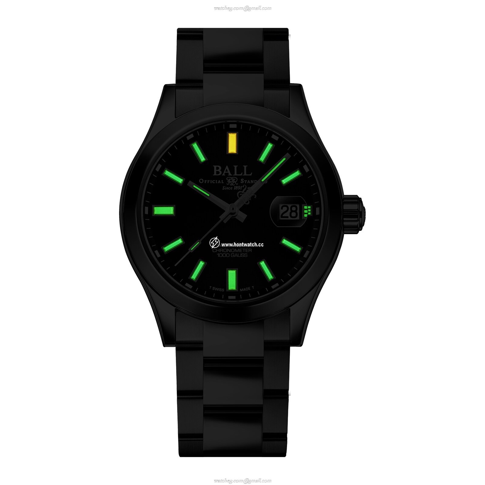 BALL Engineer Master II Automatic Watch - 40mm Black Dial Stainless Steel - Image 2