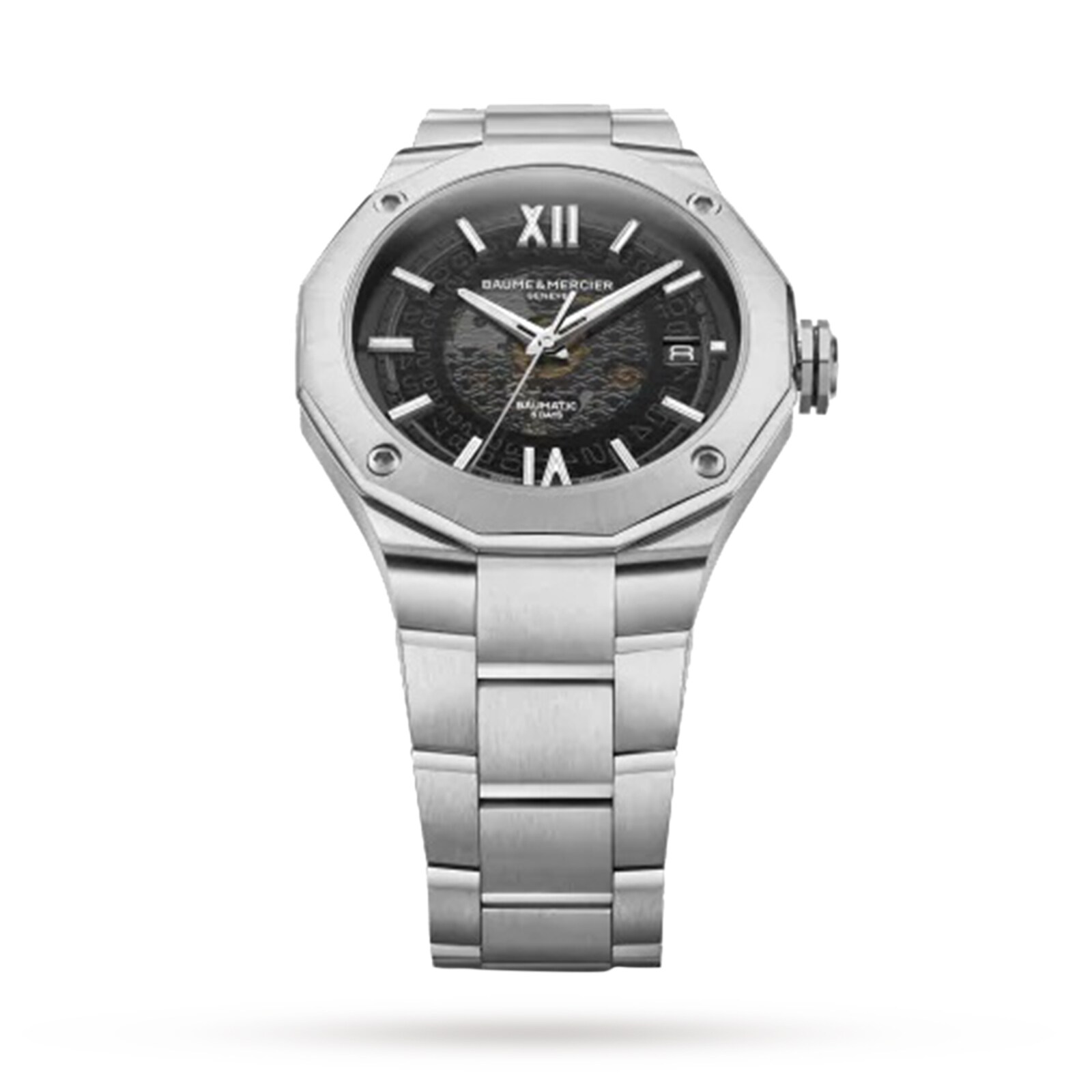 Baume & Mercier Riviera BM0A10702 - 42mm Automatic Black Dial - Stainless Steel - Image 4