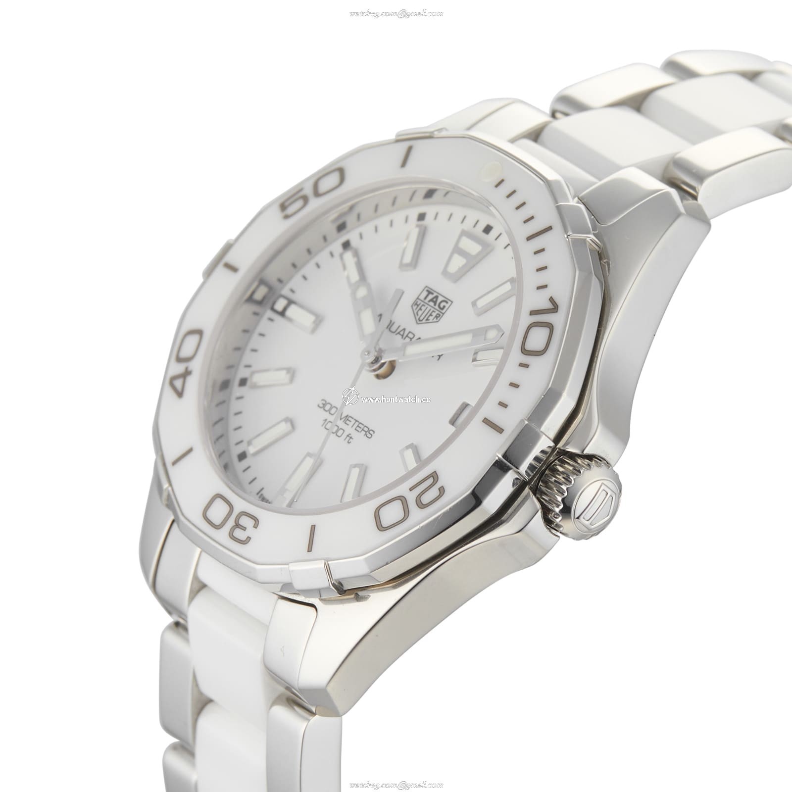 TAG Heuer Aquaracer Ladies Watch - 35mm White Dial - Quartz - Stainless Steel - Image 2