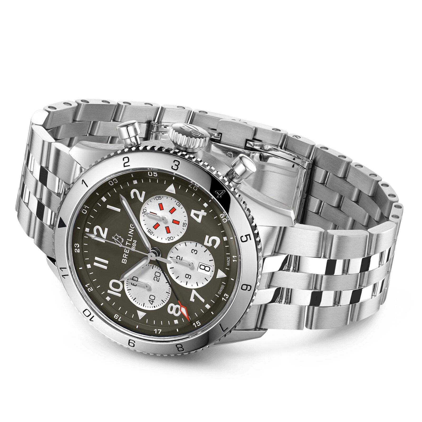 Breitling Aviator 8 AB04452A1L1A1 | 46mm Green Dial Automatic Watch - Image 3