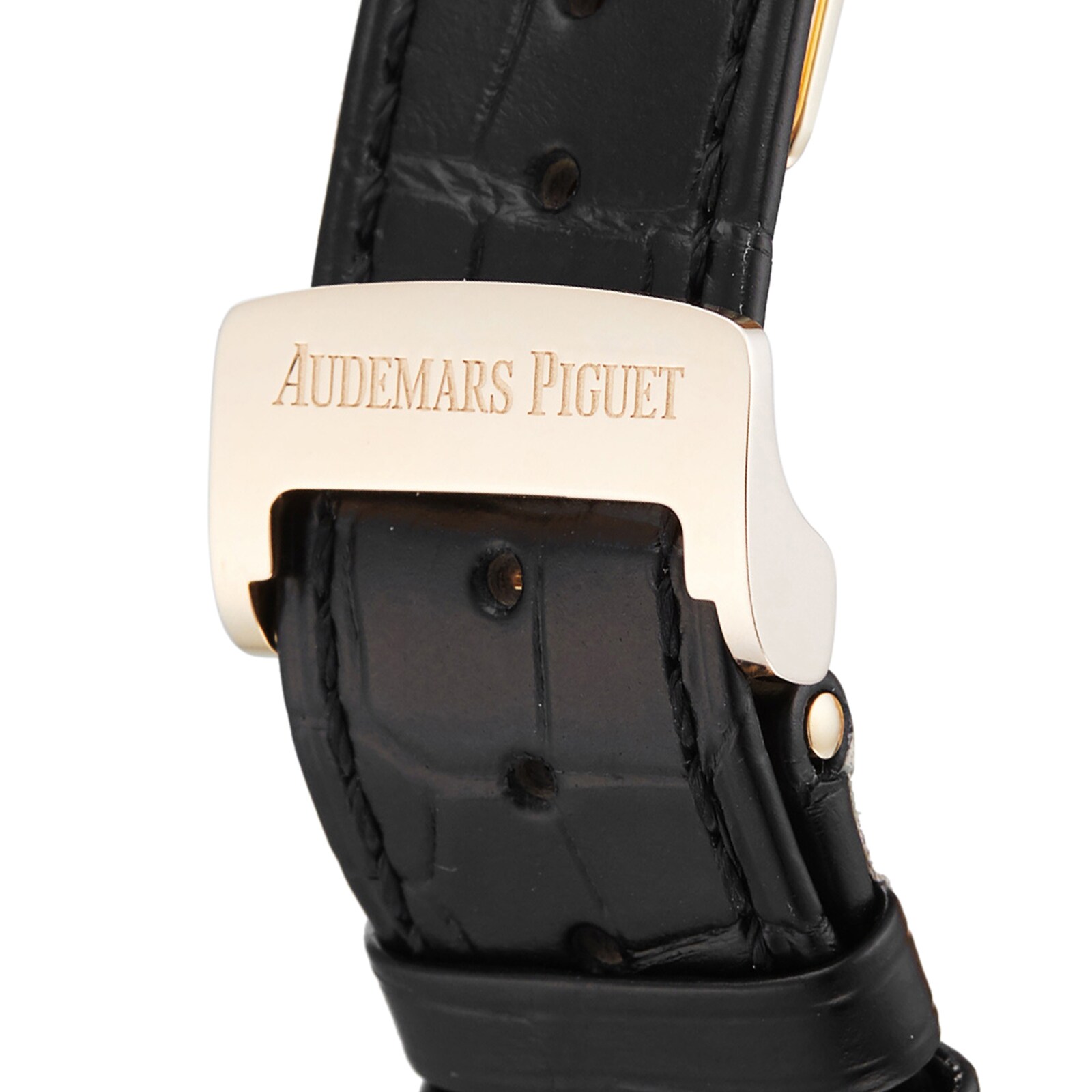 Audemars Piguet Royal Oak 41mm Rose Gold Automatic Watch - Black Dial - Image 3