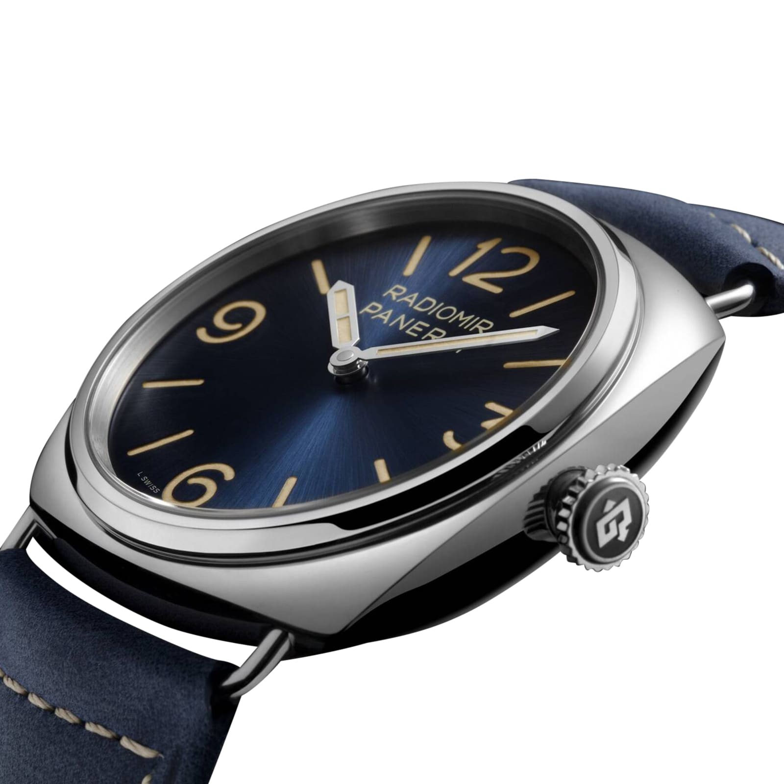 Panerai Radiomir PAM01383 - 45mm Blue Dial - Manual Winding - Stainless Steel - Image 4