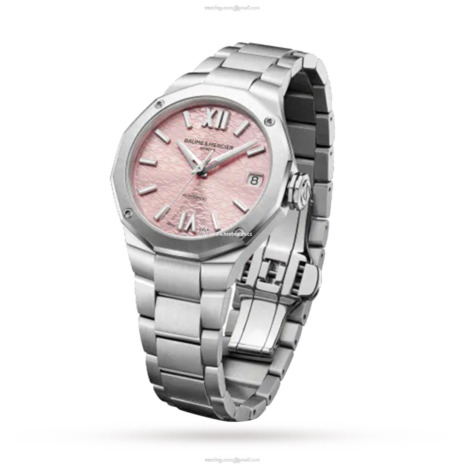 Baume & Mercier Riviera BM0A10675 - 33mm Pink Dial Automatic Watch - Image 2