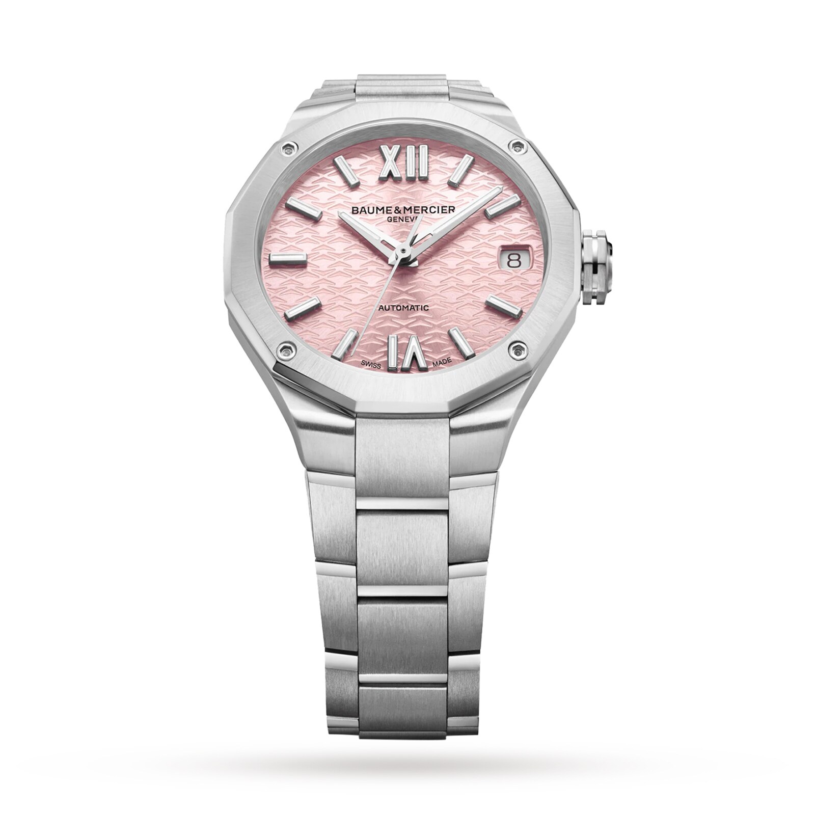 Baume & Mercier Riviera BM0A10675 - 33mm Pink Dial Automatic Watch - Image 3