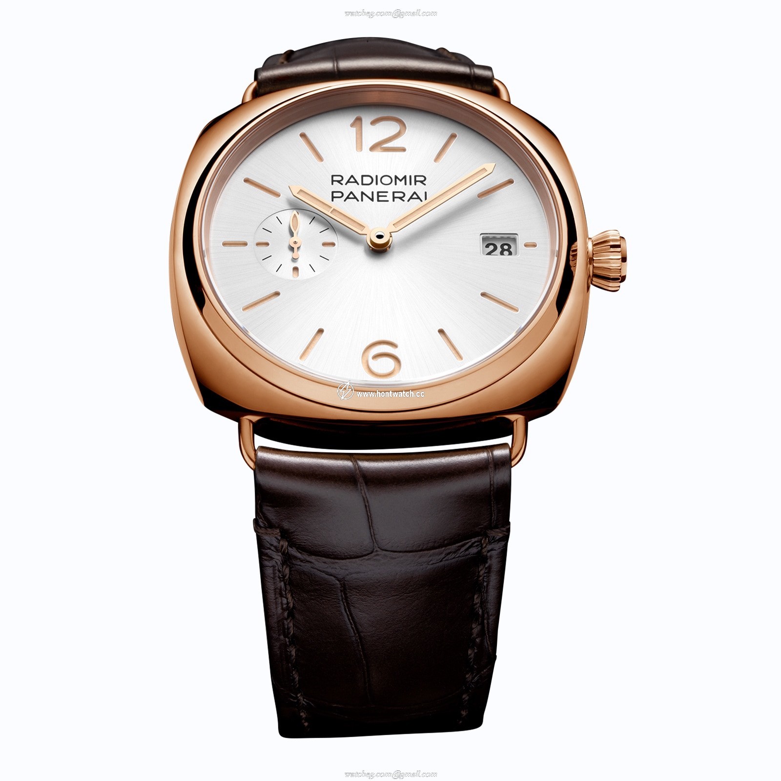 Panerai Radiomir PAM01026 40mm 18ct Gold Automatic Watch - White Dial - Image 2