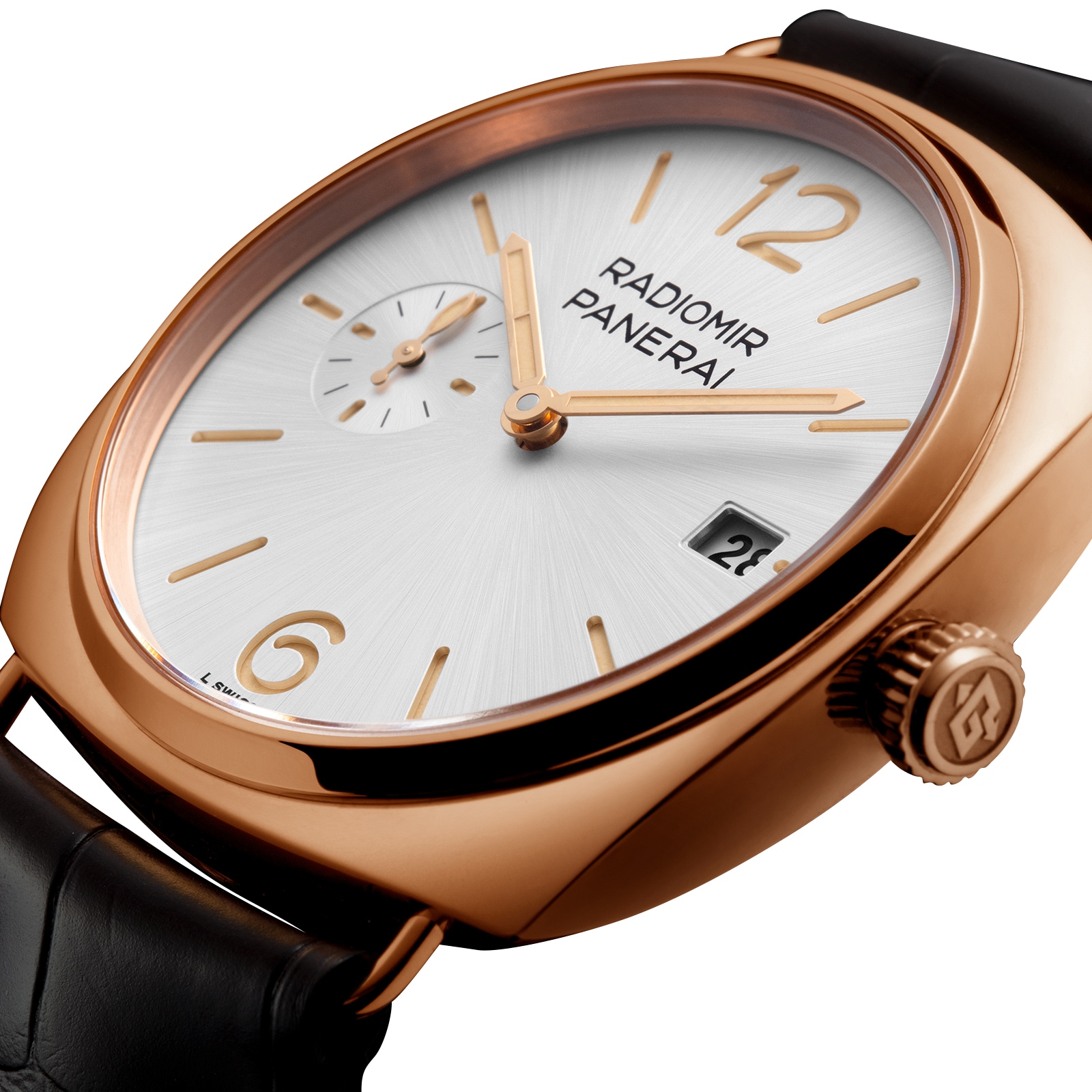 Panerai Radiomir PAM01026 40mm 18ct Gold Automatic Watch - White Dial - Image 3