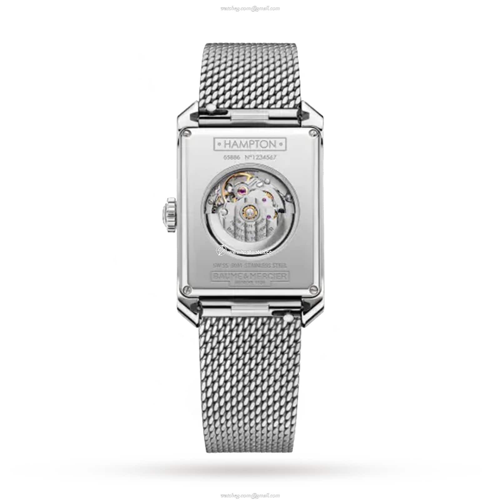 Baume & Mercier Hampton BM0A10672 Automatic Watch | Stainless Steel White Dial - Image 2