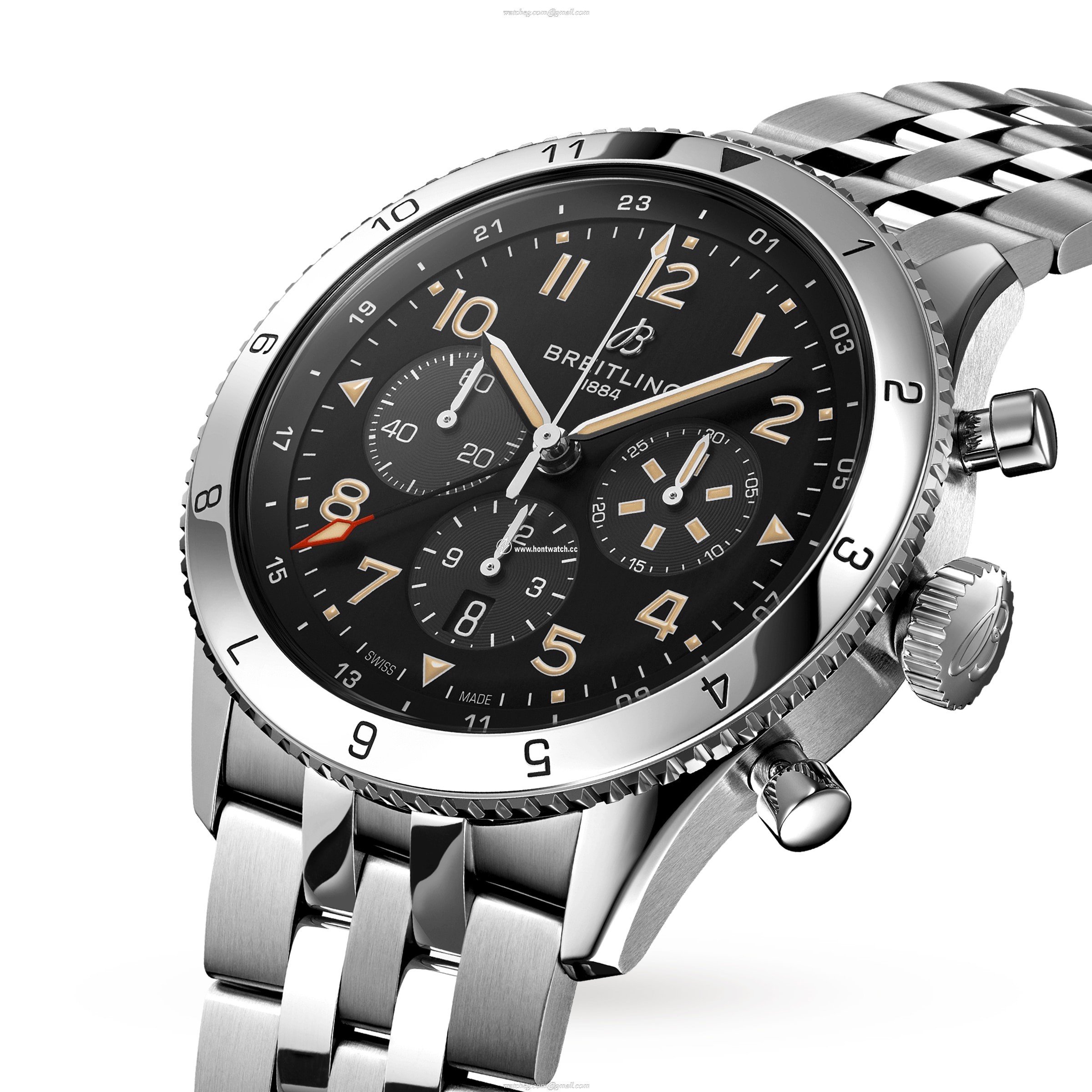 Breitling Aviator 8 AB04453A1B1A1 | 46mm Automatic Black Dial | Stainless Steel - Image 2