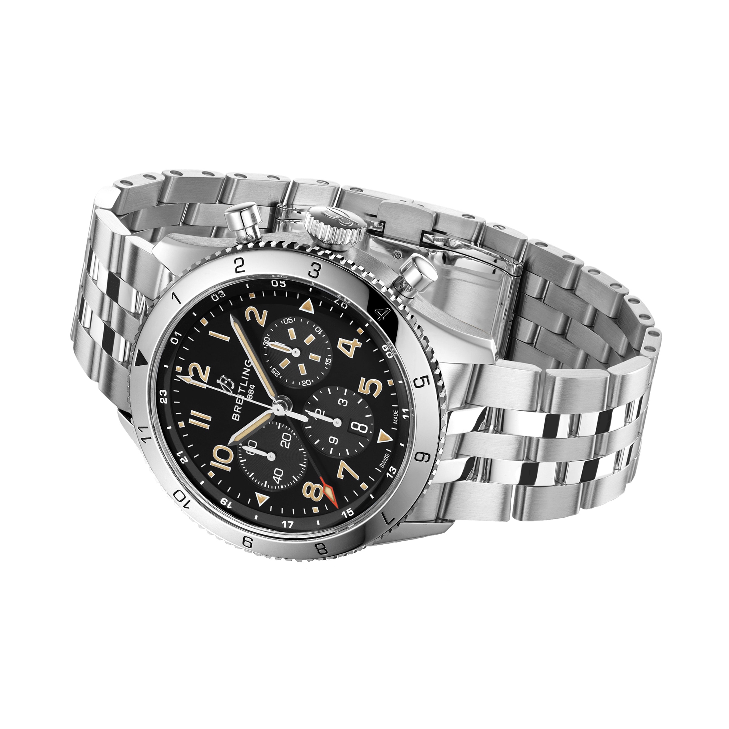 Breitling Aviator 8 AB04453A1B1A1 | 46mm Automatic Black Dial | Stainless Steel - Image 3