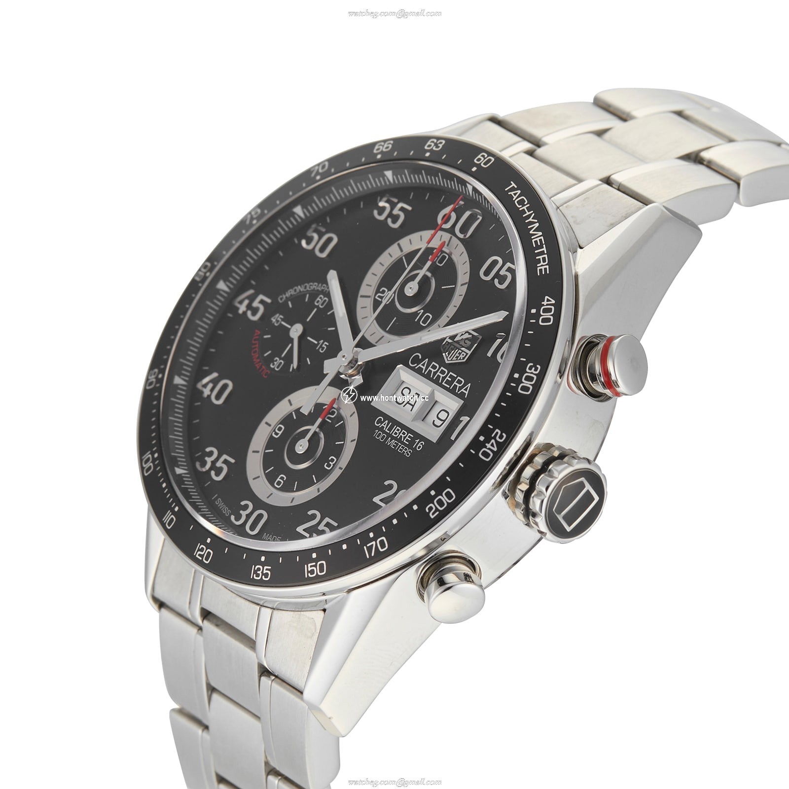 Pre-Owned TAG Heuer Carrera Calibre 16 Chronograph - 43mm Black Dial Automatic - Image 2