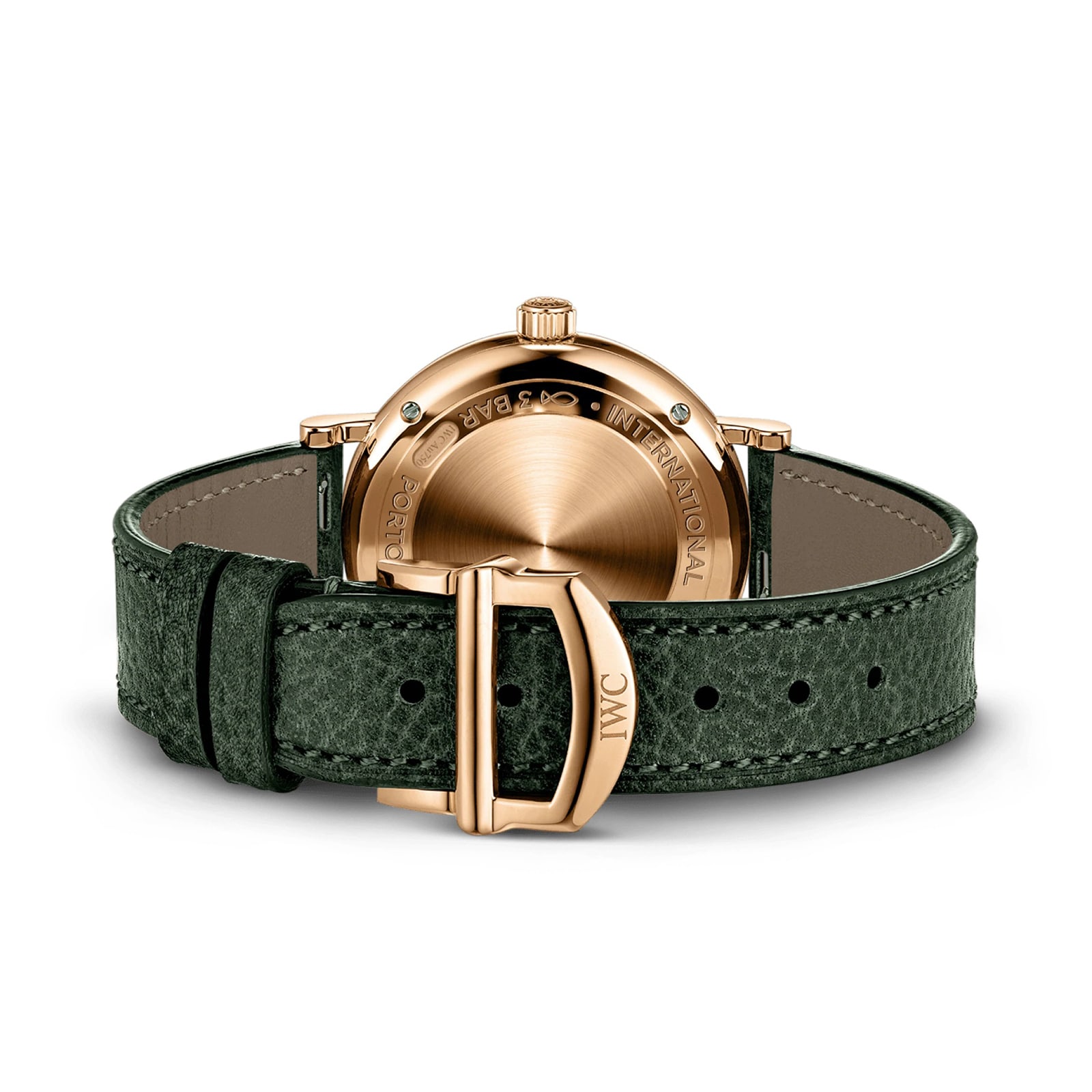 IWC Portofino IW357415 - 34mm Rose Gold Automatic Green Dial Watch - Image 4