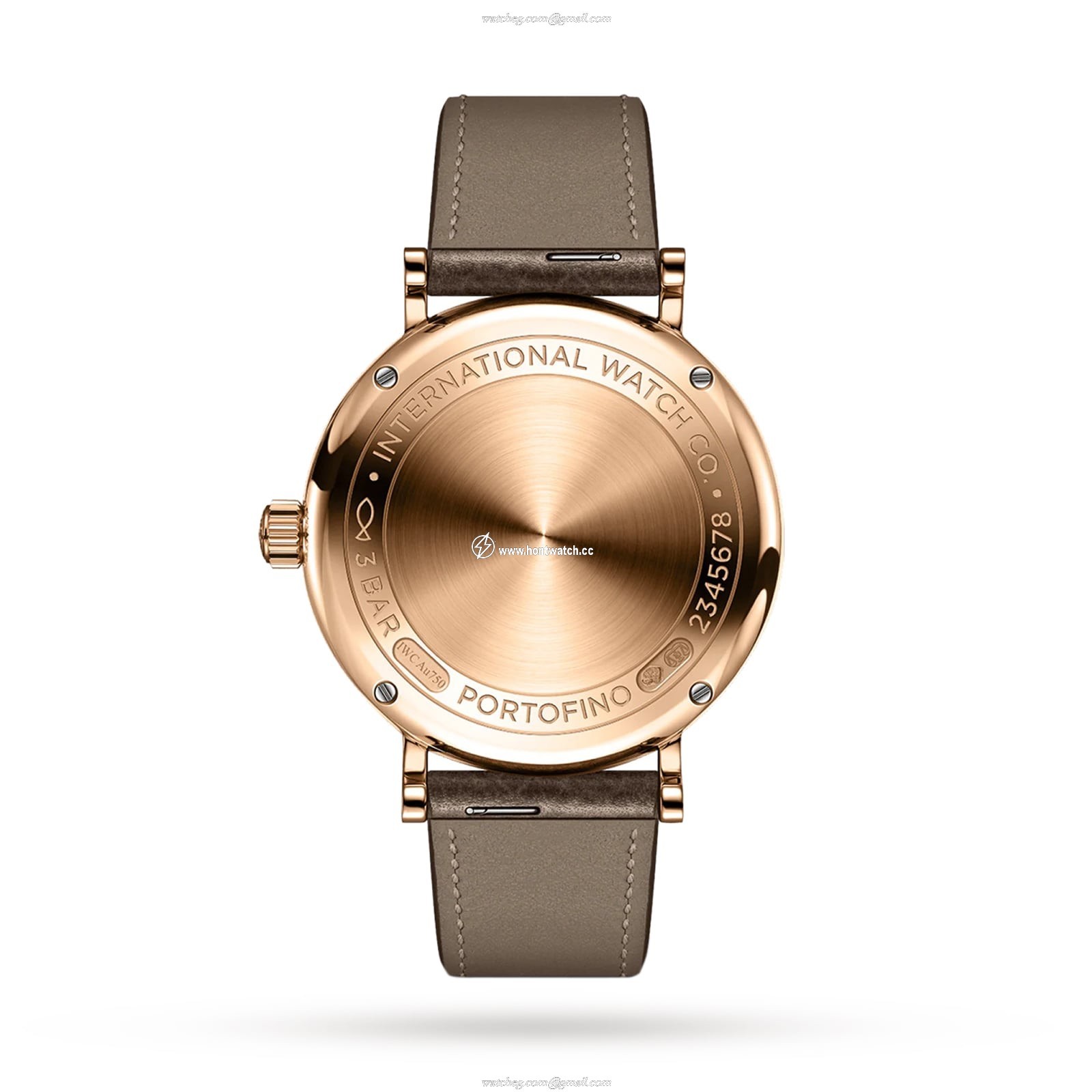 IWC Portofino IW357414 | 34mm Rose Gold Automatic | Silver Dial & Diamonds - Image 2