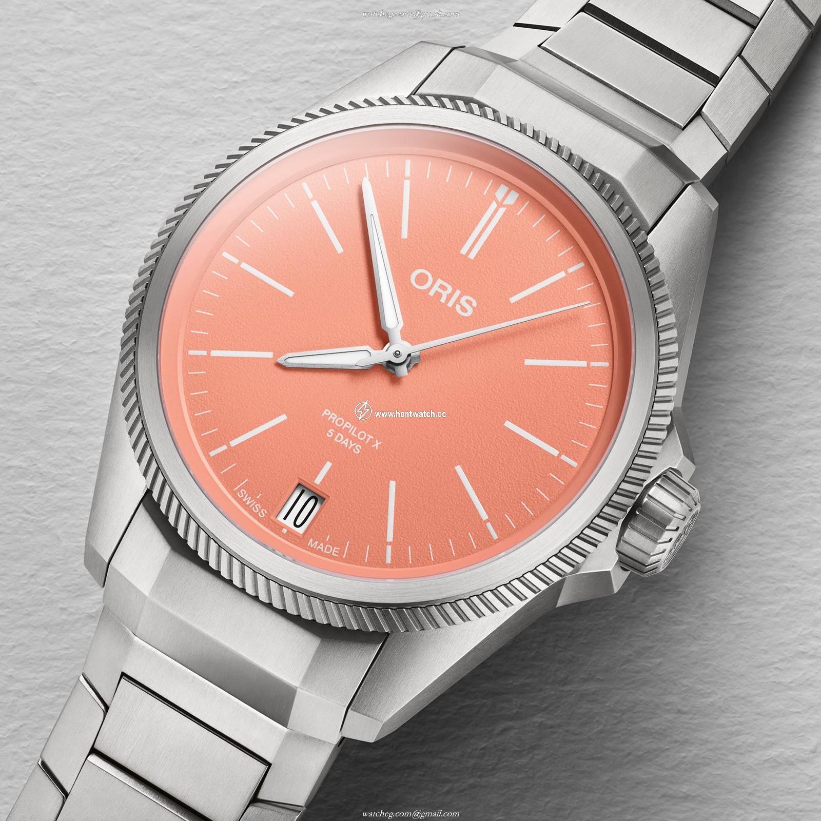 Oris Big Crown ProPilot X Calibre 400 | 39mm Titanium Automatic | Pink Dial - Image 2