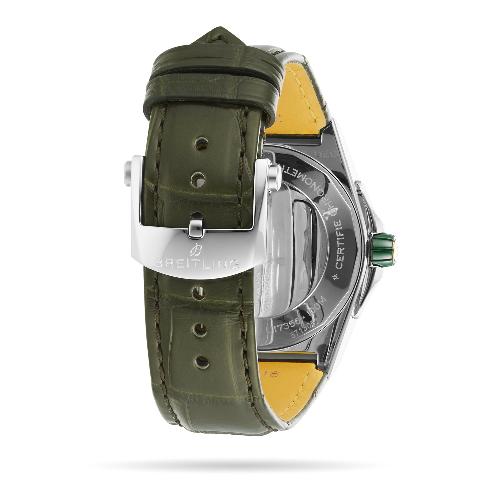 Breitling Chronomat 38mm Automatic Green Dial - Stainless Steel & Rose Gold - Image 4