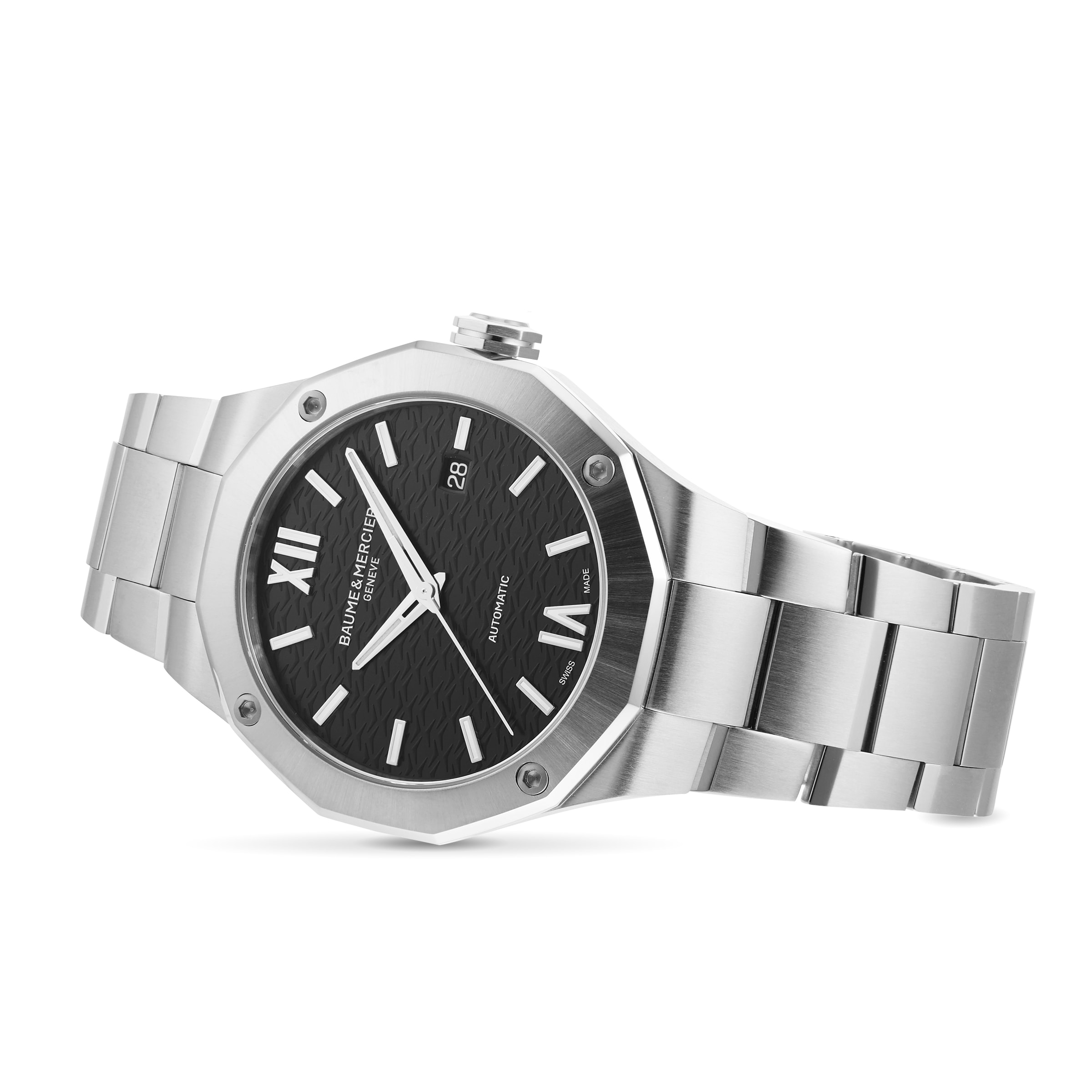 Baume & Mercier Riviera BM0A10621 - 35mm Automatic Black Dial - Stainless Steel - Image 3