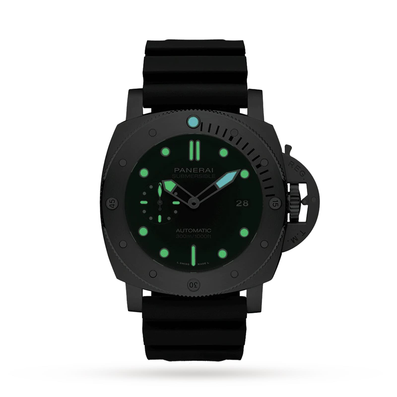 Panerai Submersible PAM02305 Titanium Automatic Black Replica Watch | 47mm - Image 3
