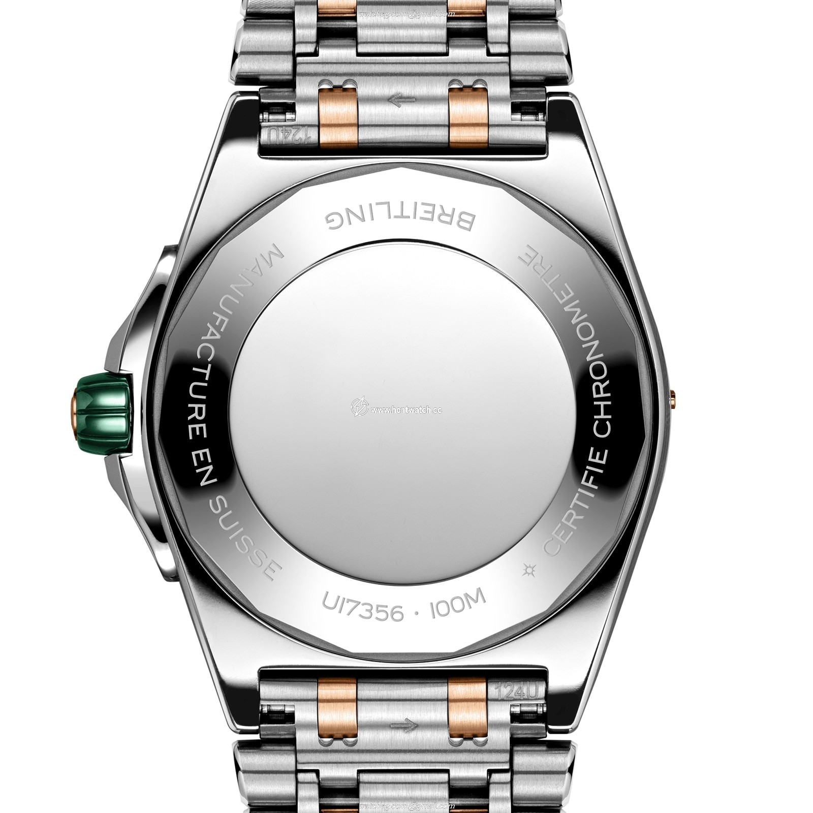 Breitling Chronomat 38mm Green Dial - Automatic - Stainless Steel & Rose Gold - Image 2