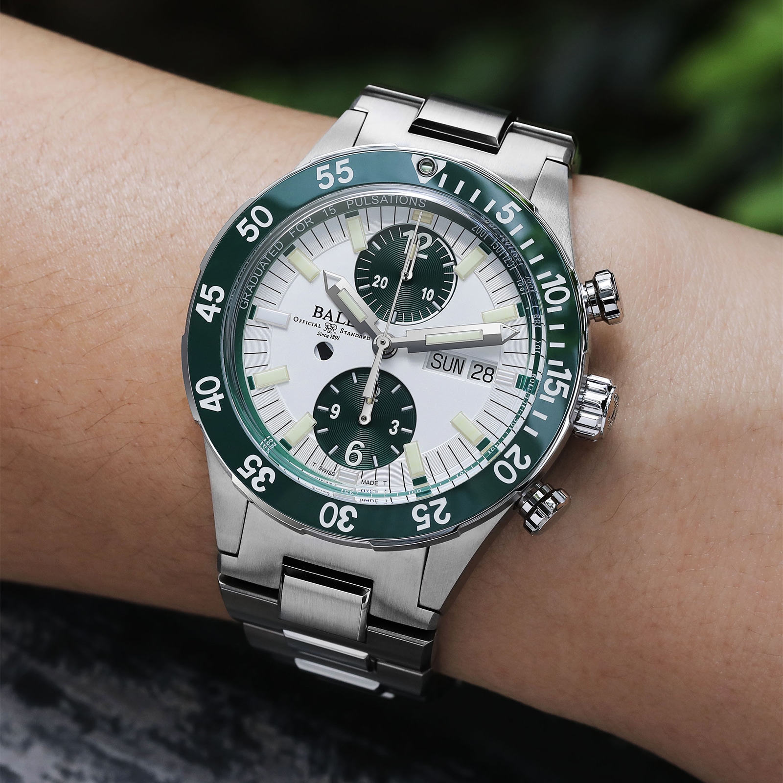 BALL Roadmaster DC3030C Titanium Automatic Watch - White Dial - 42mm - Image 3