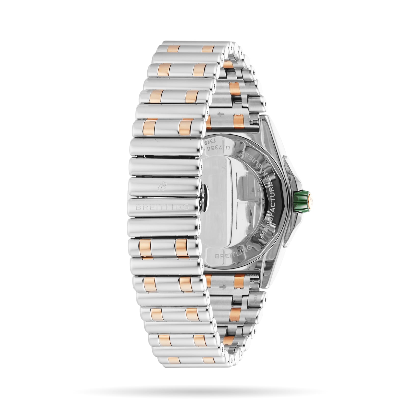 Breitling Chronomat 38mm Green Dial - Automatic - Stainless Steel & Rose Gold - Image 4