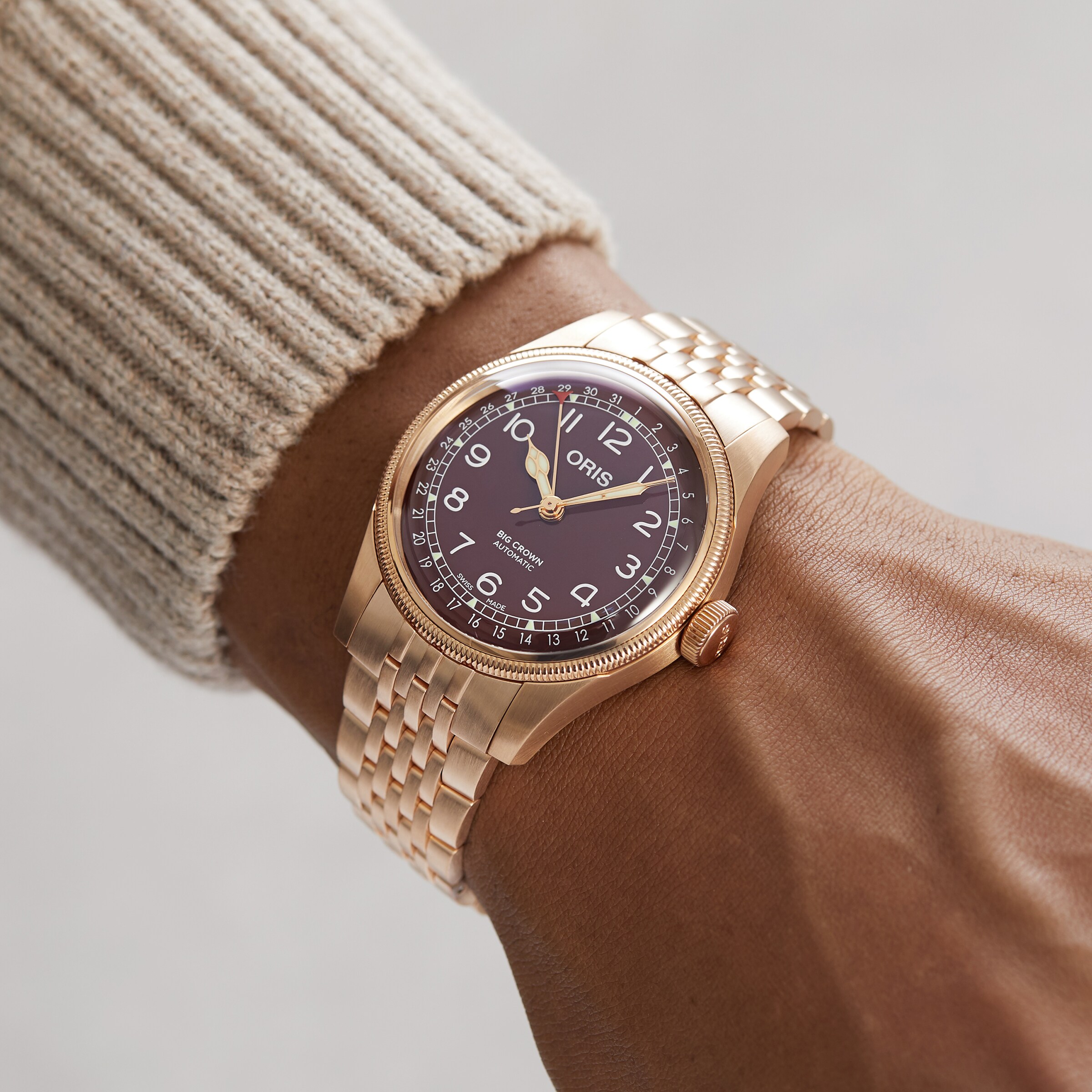 Oris Big Crown Bronze Automatic Red Replica - 40mm Case | Red Dial - Image 3