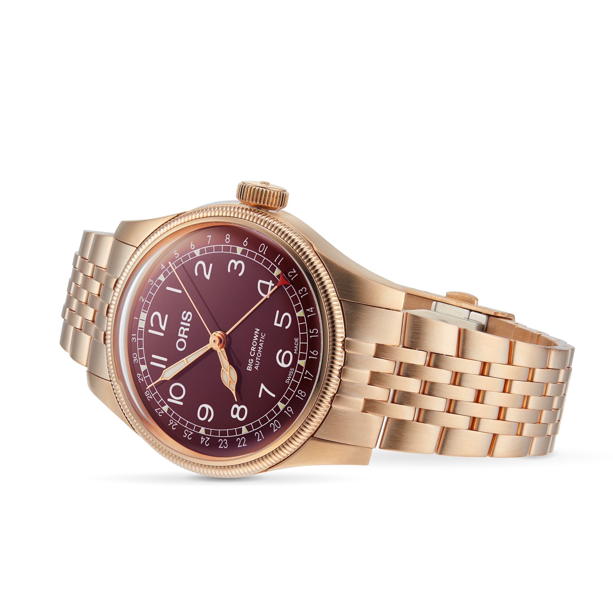 Oris Big Crown Bronze Automatic Red Replica - 40mm Case | Red Dial - Image 4