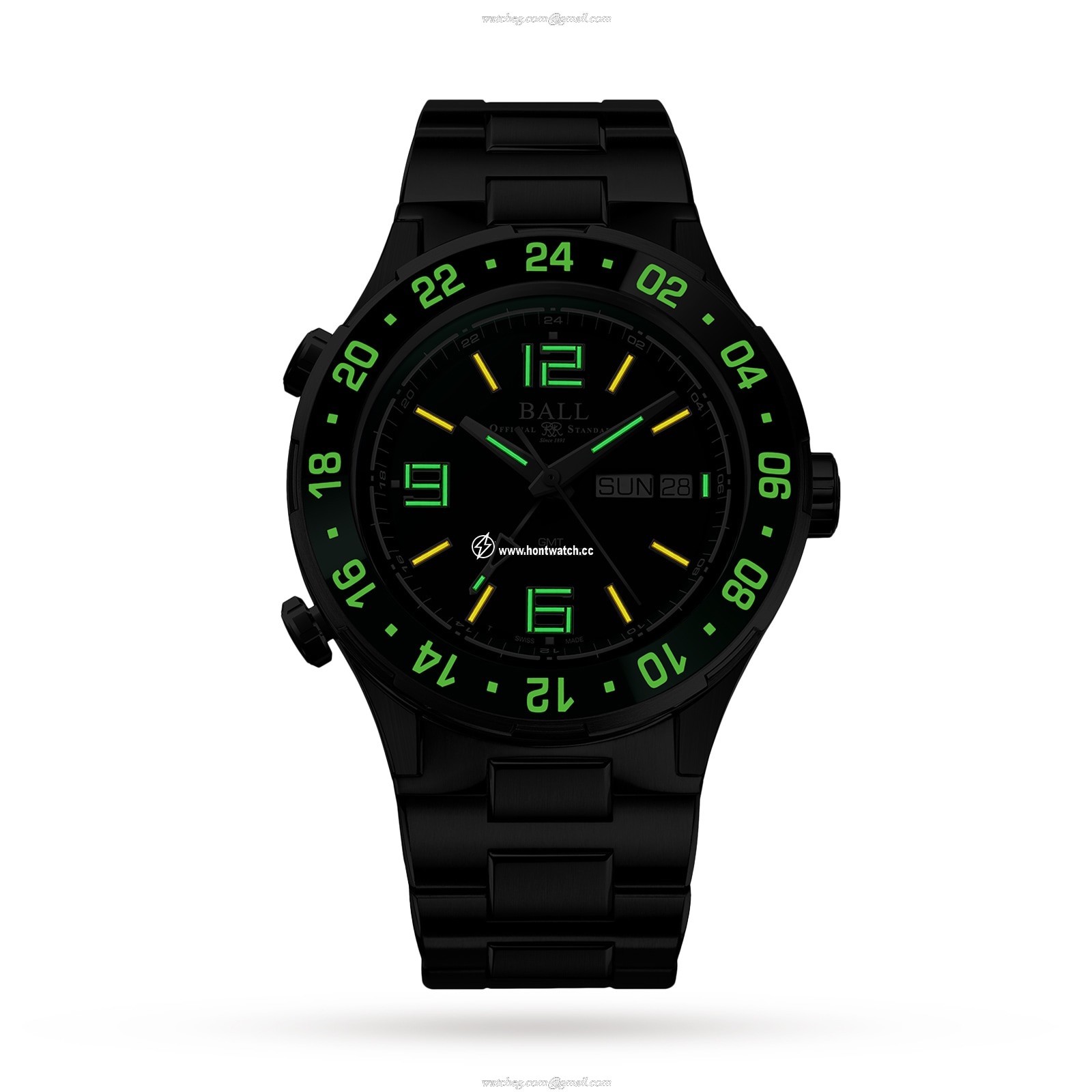BALL Roadmaster DG3030B-S2C-GR Titanium Automatic Green Watch | 40mm - Image 2