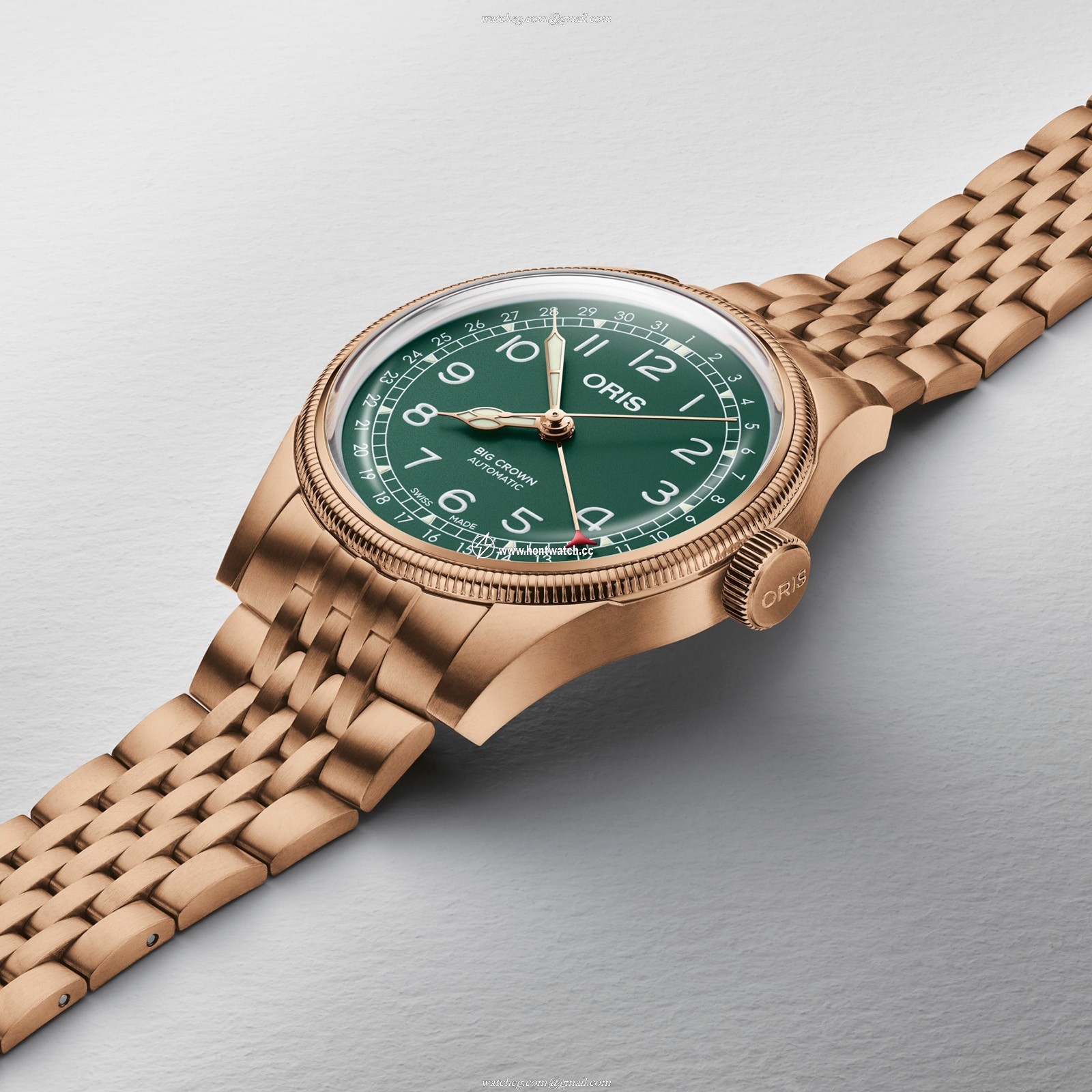 Oris Big Crown Bronze Automatic Green Watch - 40mm Case | Replica - Image 2